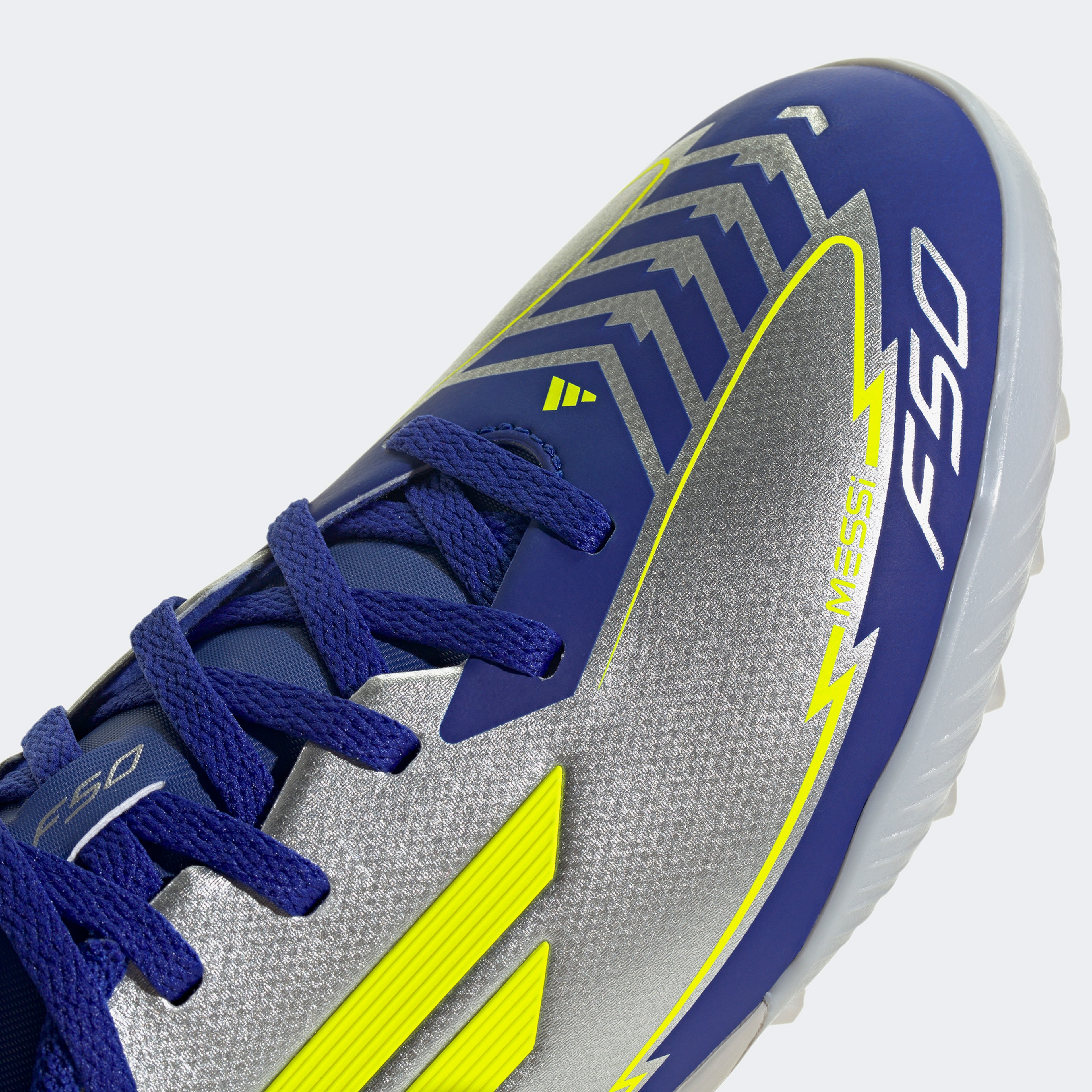 adidas F50 League Messi Çocuk Gri Çim Saha Krampon