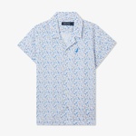 Nautica Erkek Çocuk Beyaz Classic Fit Baskılı Gömlek