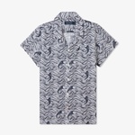 Nautica Erkek Çocuk Beyaz Classic Fit Desenli Gömlek