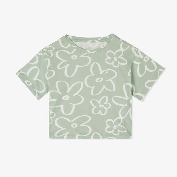 Nautica Kız Çocuk Yeşil Regular Fit Baskılı T-Shirt