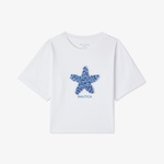 Nautica Kız Çocuk Beyaz Regular Fit Baskılı T-Shirt