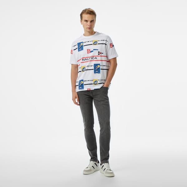 Nautica Erkek Gri Slim Fit Pantolon