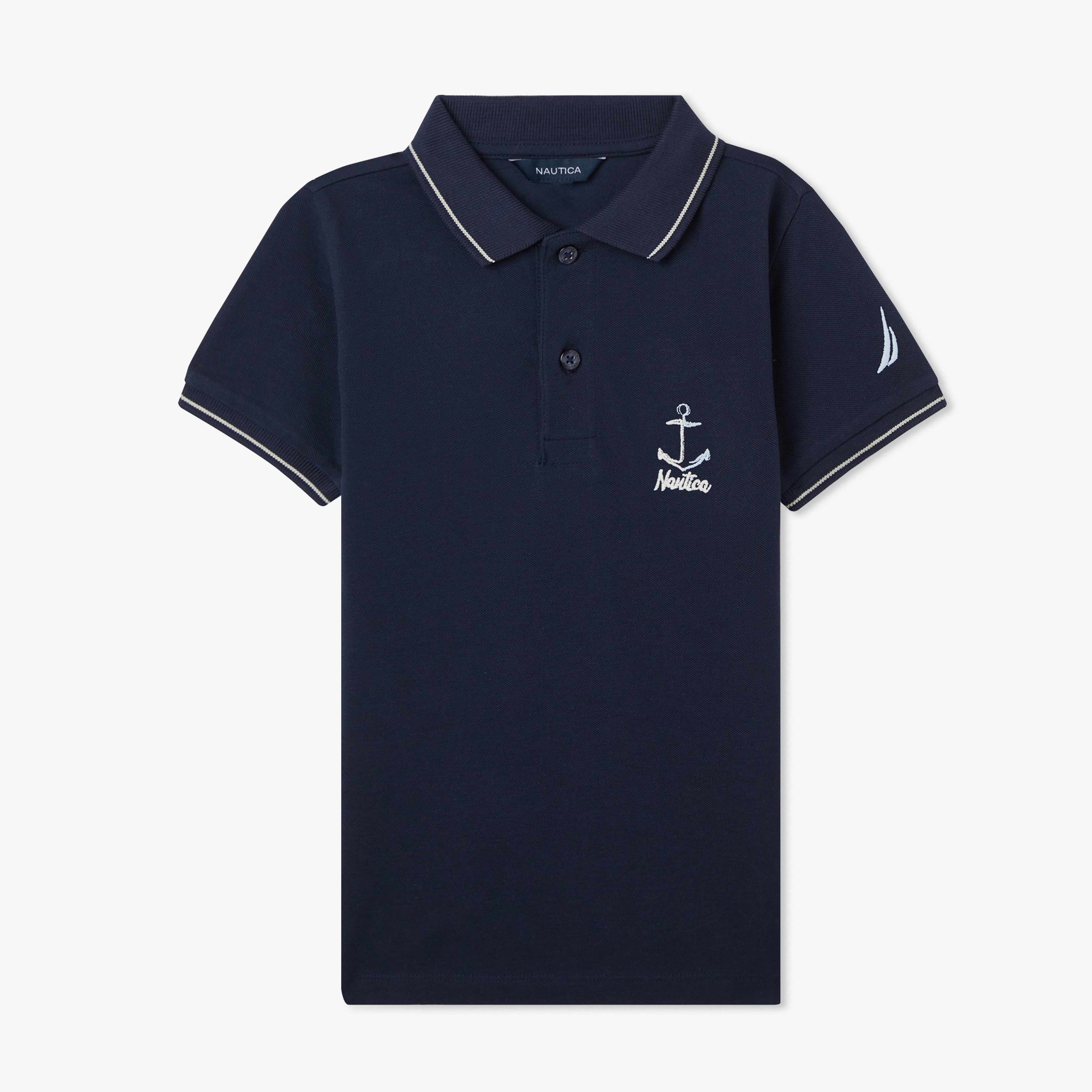 Nautica Erkek Çocuk Lacivert Regular Fit Baskılı Polo