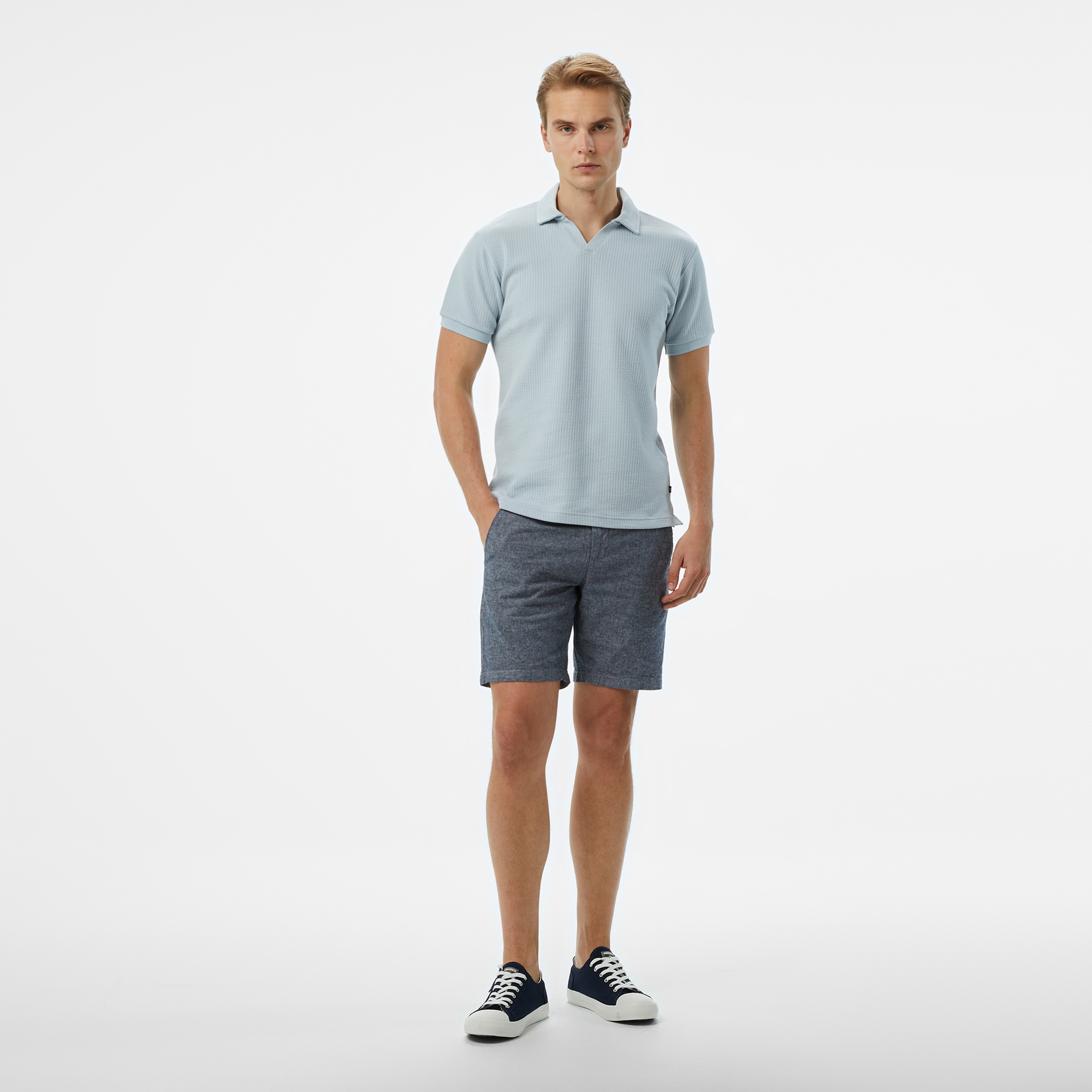 Nautica Erkek Mavi Classic Fit Polo