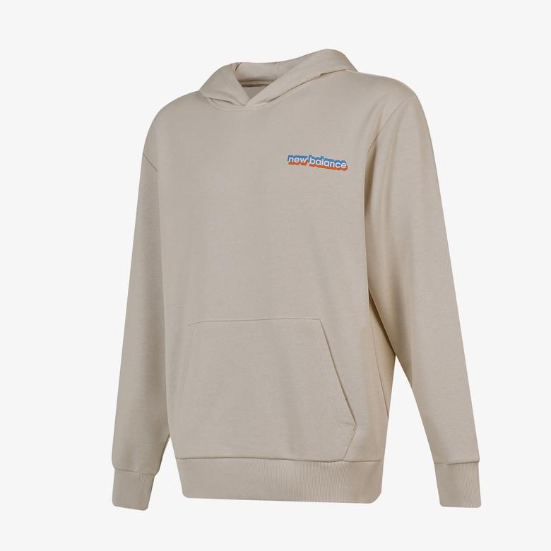 New Balance Lifestyle Erkek Bej Sweatshirt
