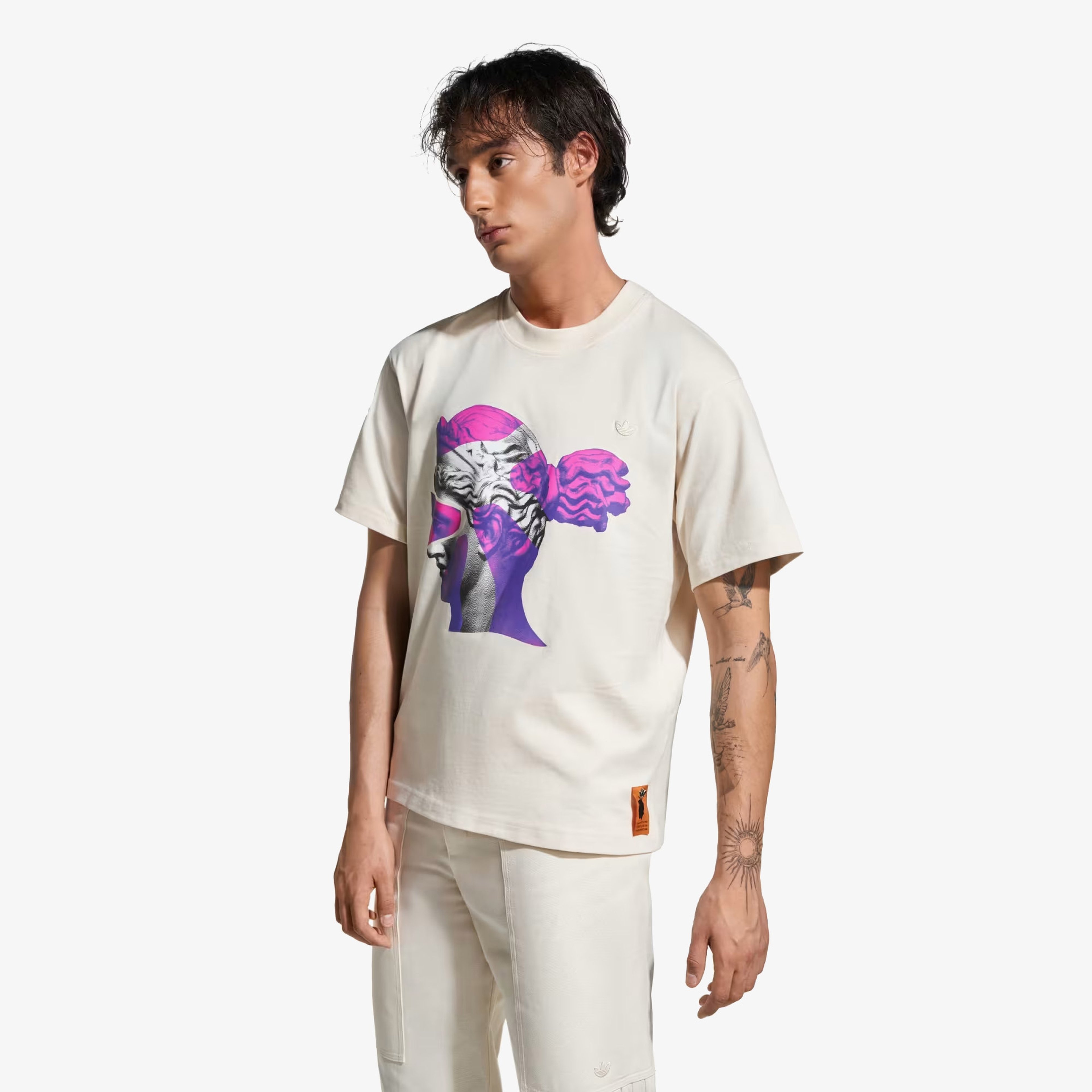 adidas Emre Yusufi Erkek Beyaz T-Shirt