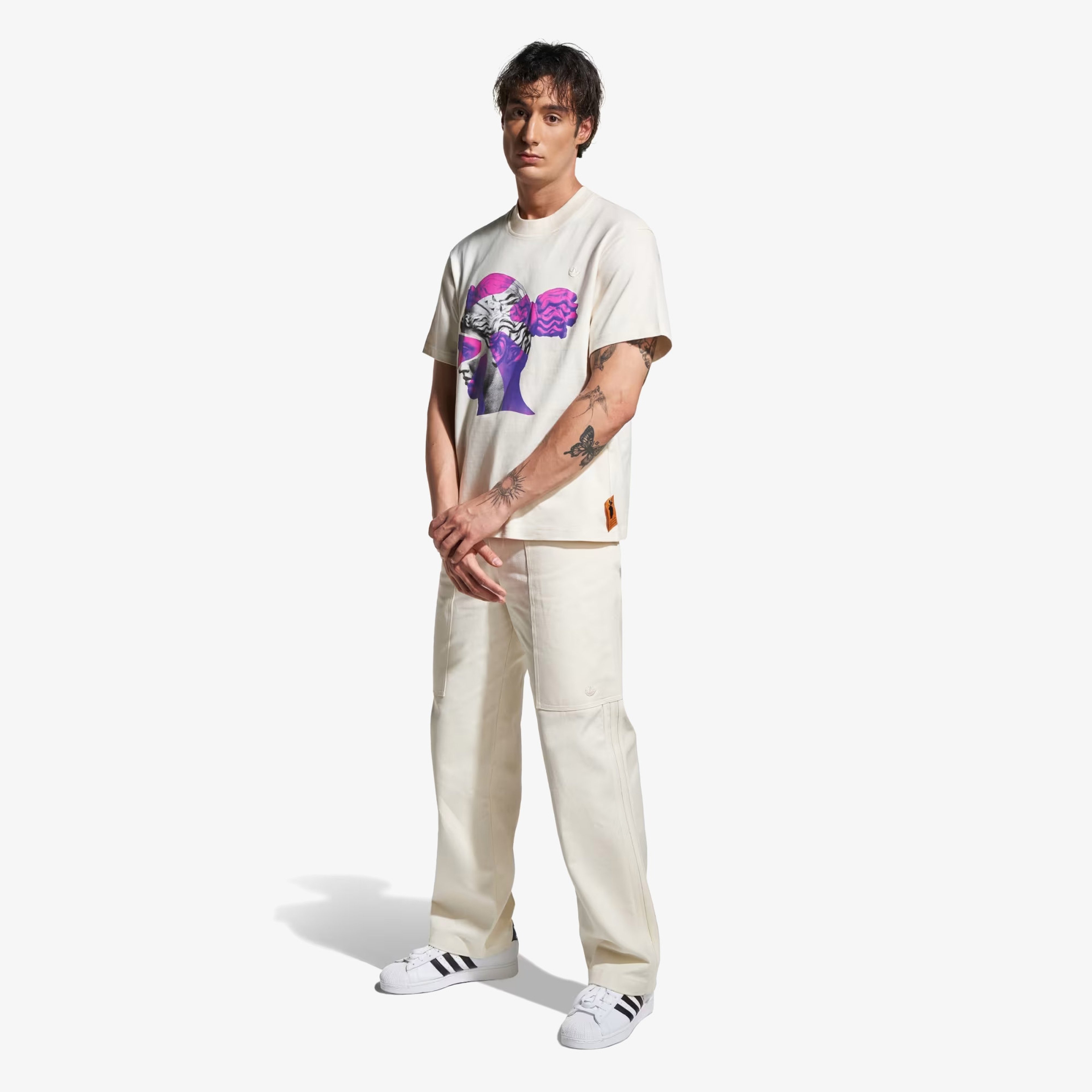 adidas Emre Yusufi Erkek Beyaz T-Shirt
