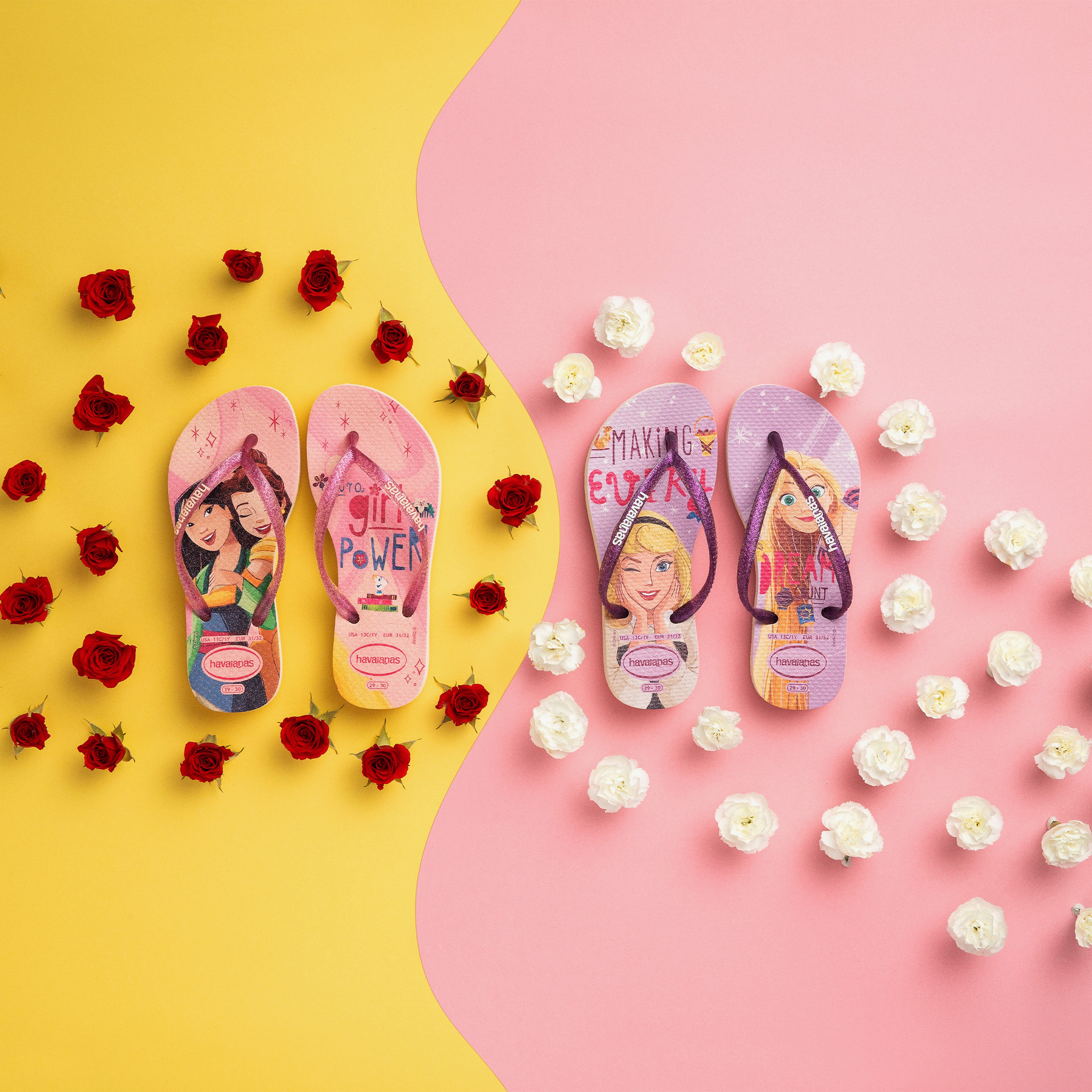 Havaianas Slim Glitter Çocuk Pembe Terlik