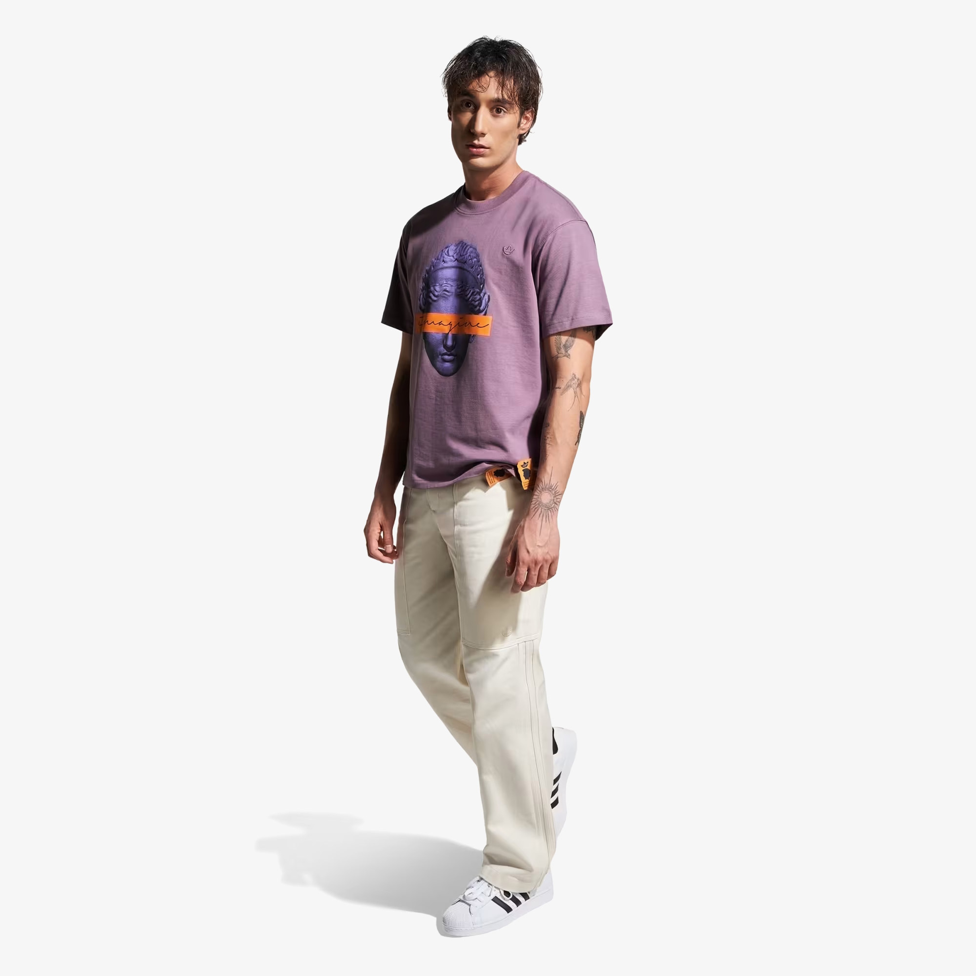adidas Emre Yusufi Erkek Mor T-Shirt