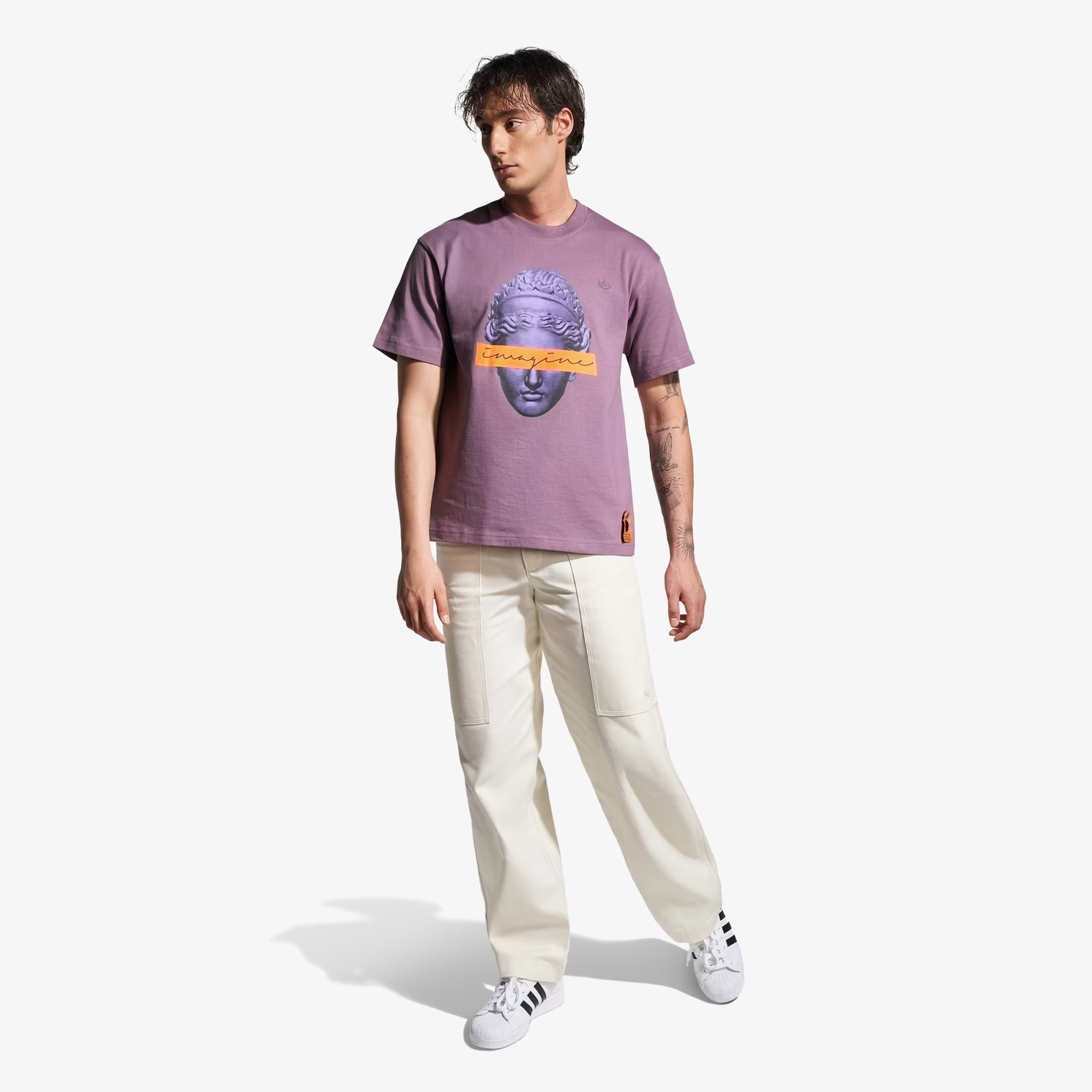 adidas Emre Yusufi Erkek Mor T-Shirt