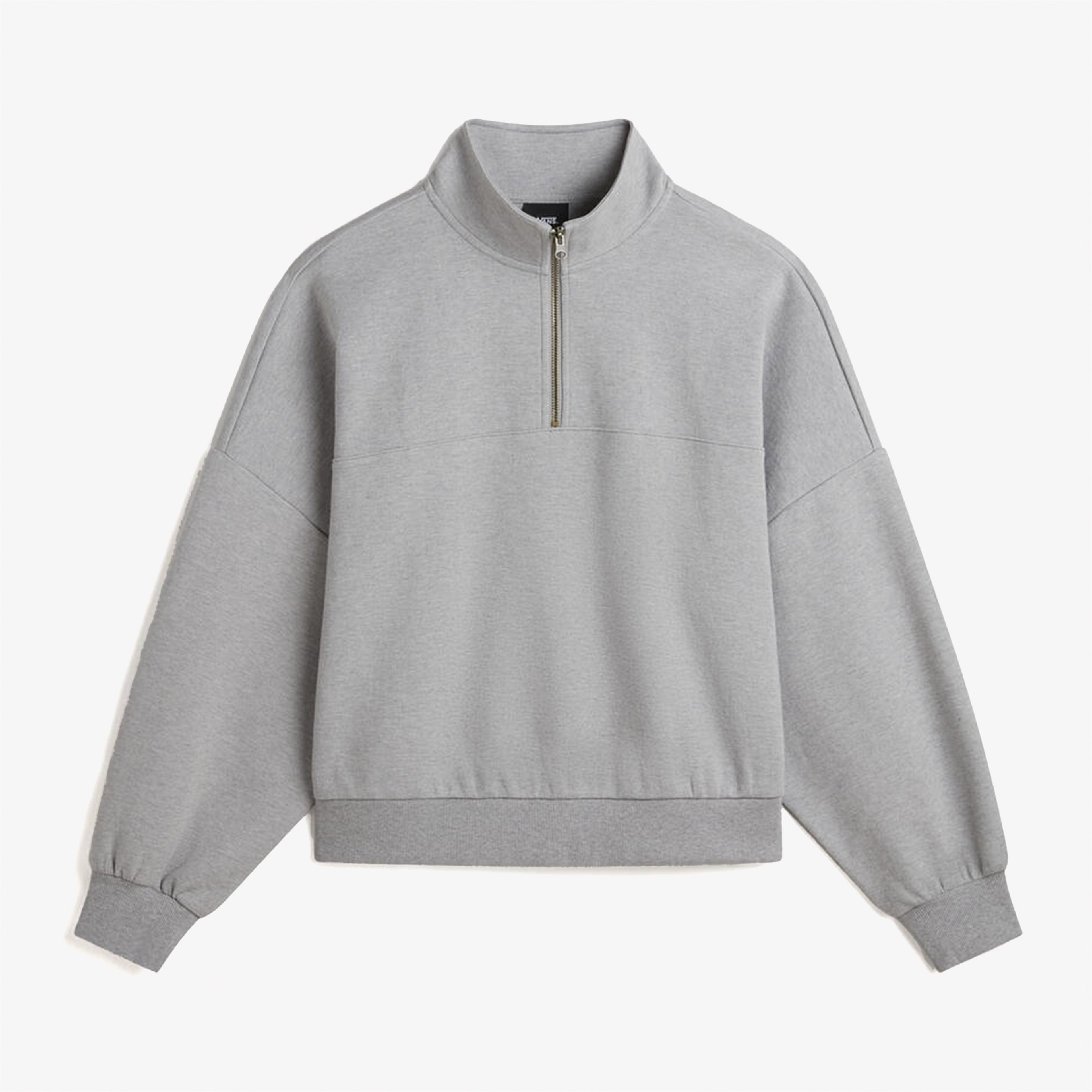 Vans Loose Mock Neck Kadın Gri Sweatshirt