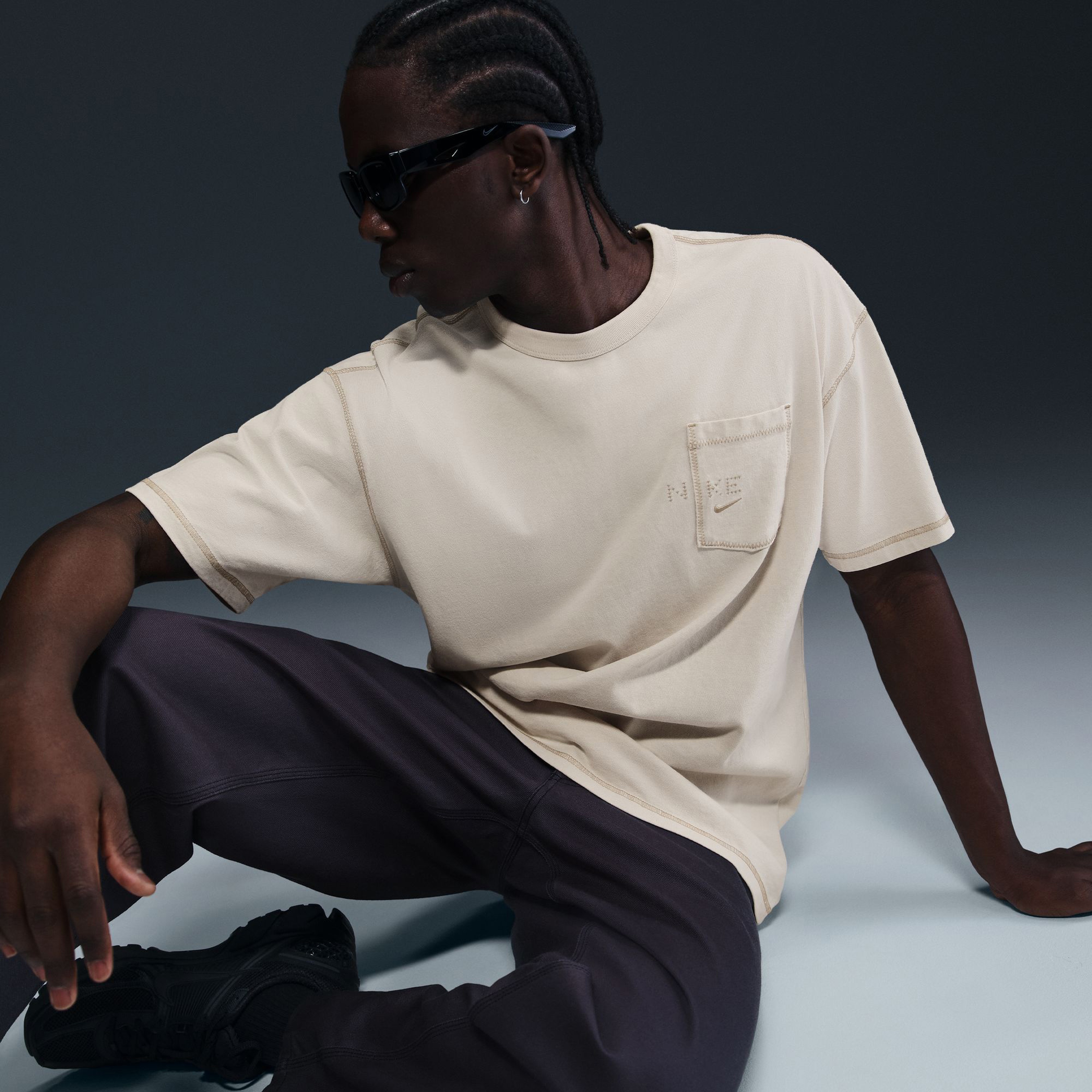Nike Max 90 Erkek Krem T-Shirt