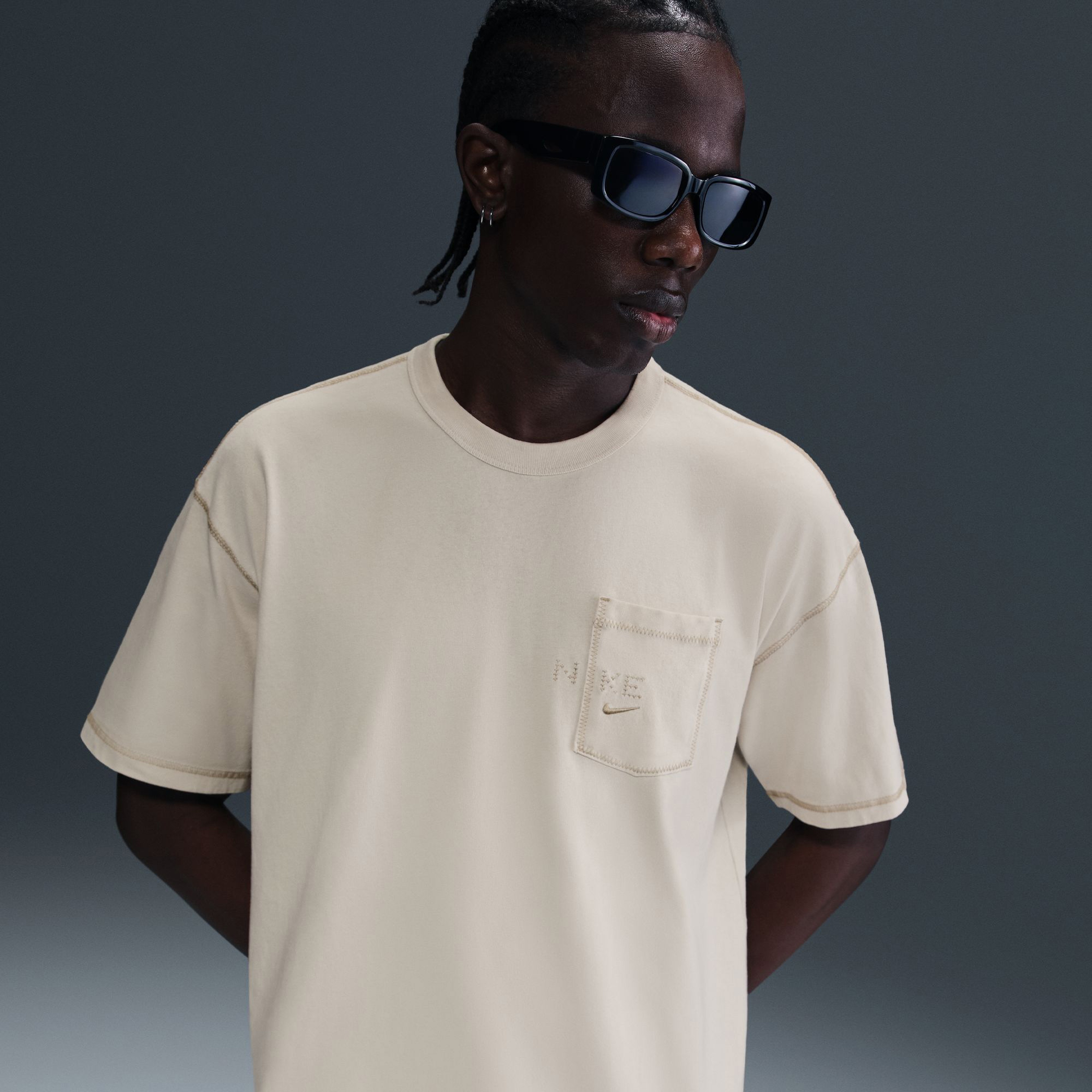 Nike Max 90 Erkek Krem T-Shirt