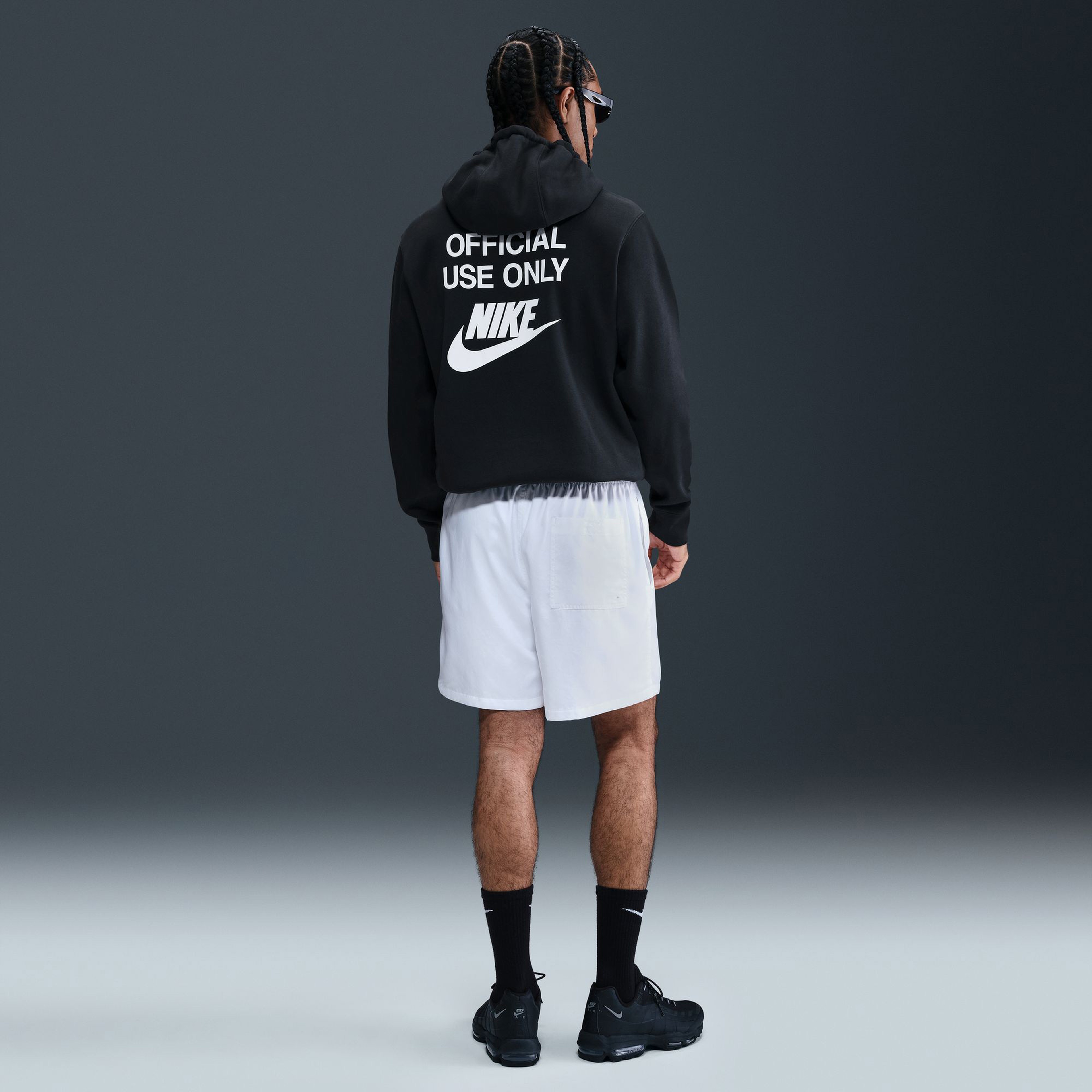 Nike Club Official Erkek Siyah Hoodie