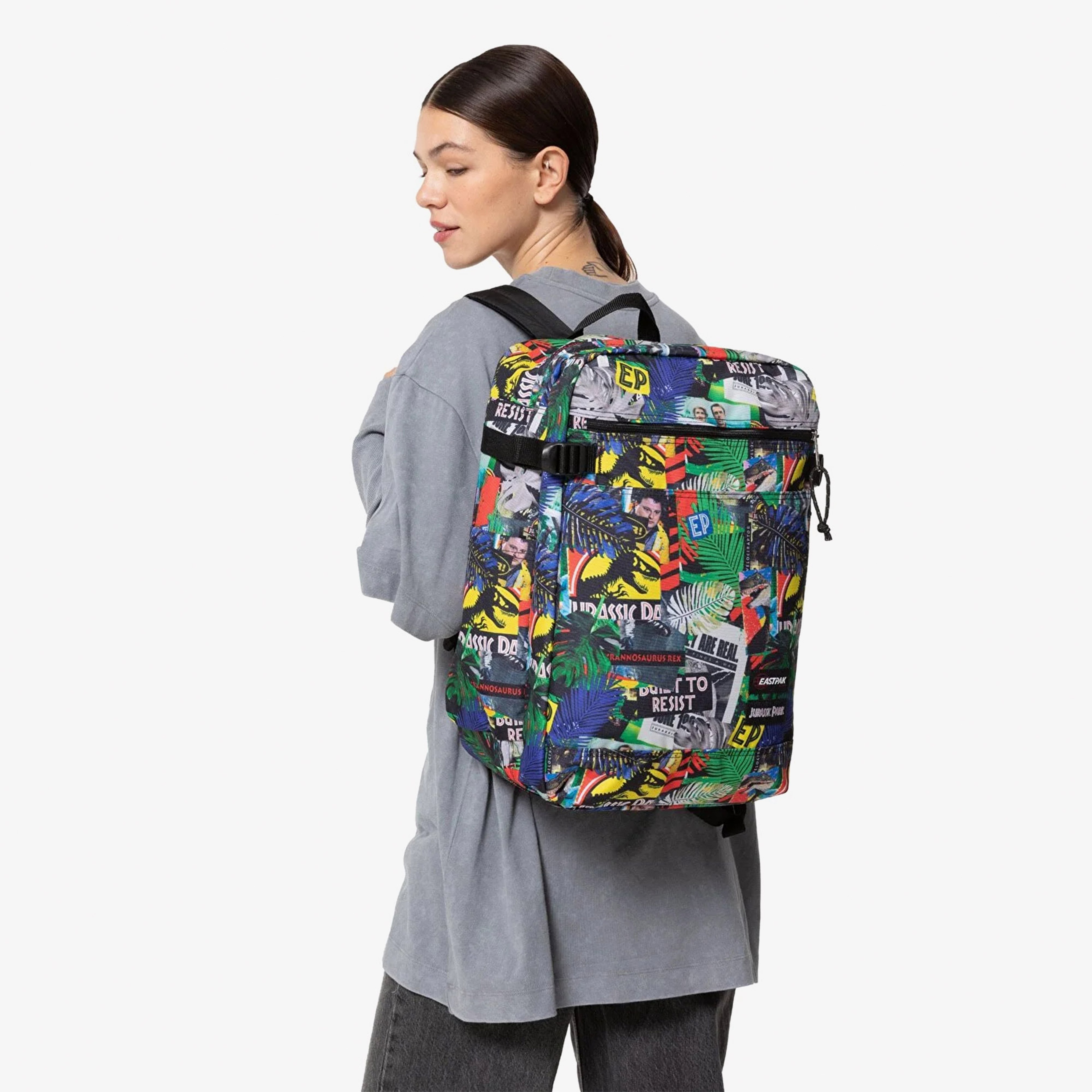 Eastpak X Jurassic Park Transit Pak'R Unisex Renkli Sırt Çantası