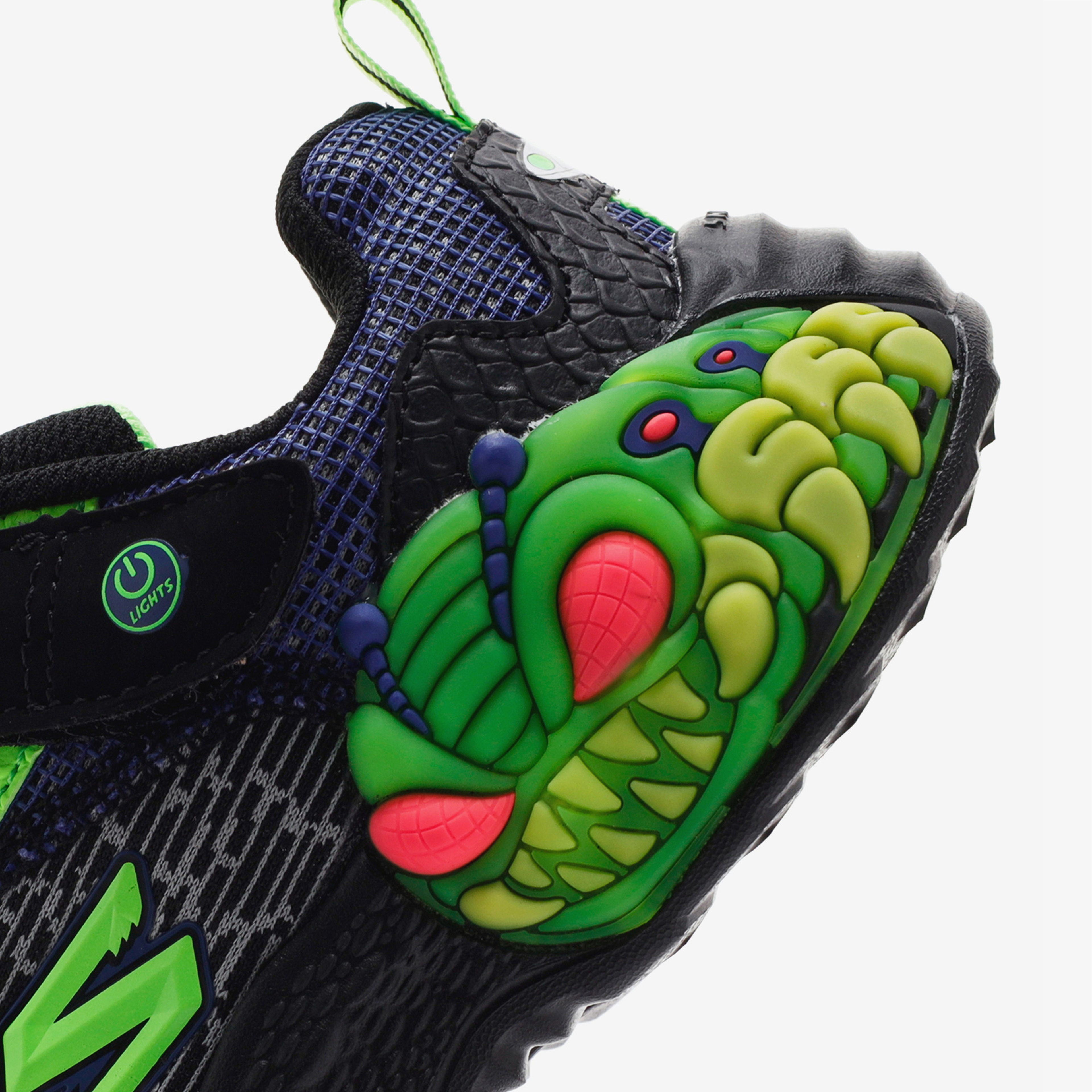 Skechers Creature Lights Çocuk Siyah/Yeşil Spor Ayakkabı