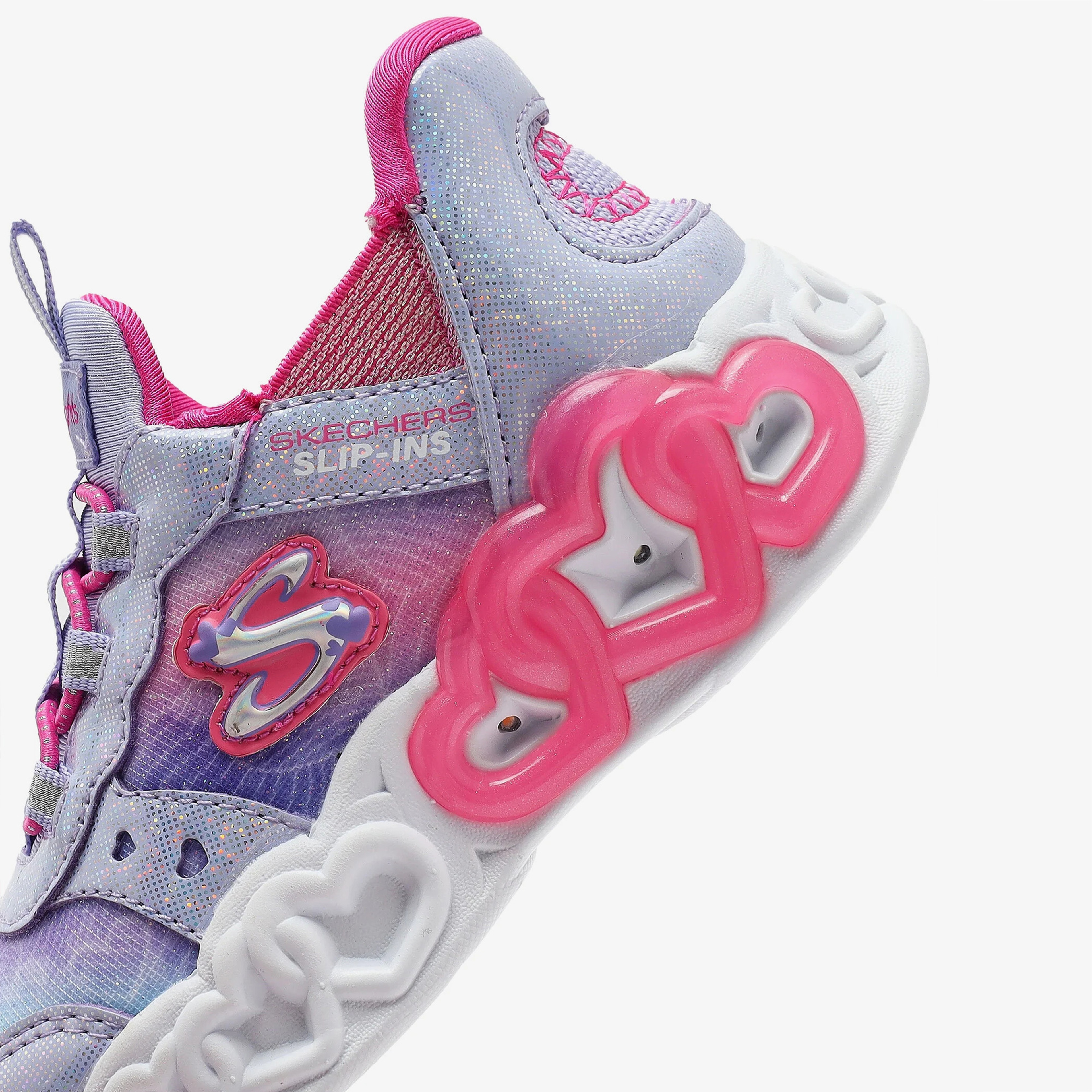 Skechers Infinite Heart Lights Bebek Işıklı Mor Spor Ayakkabı