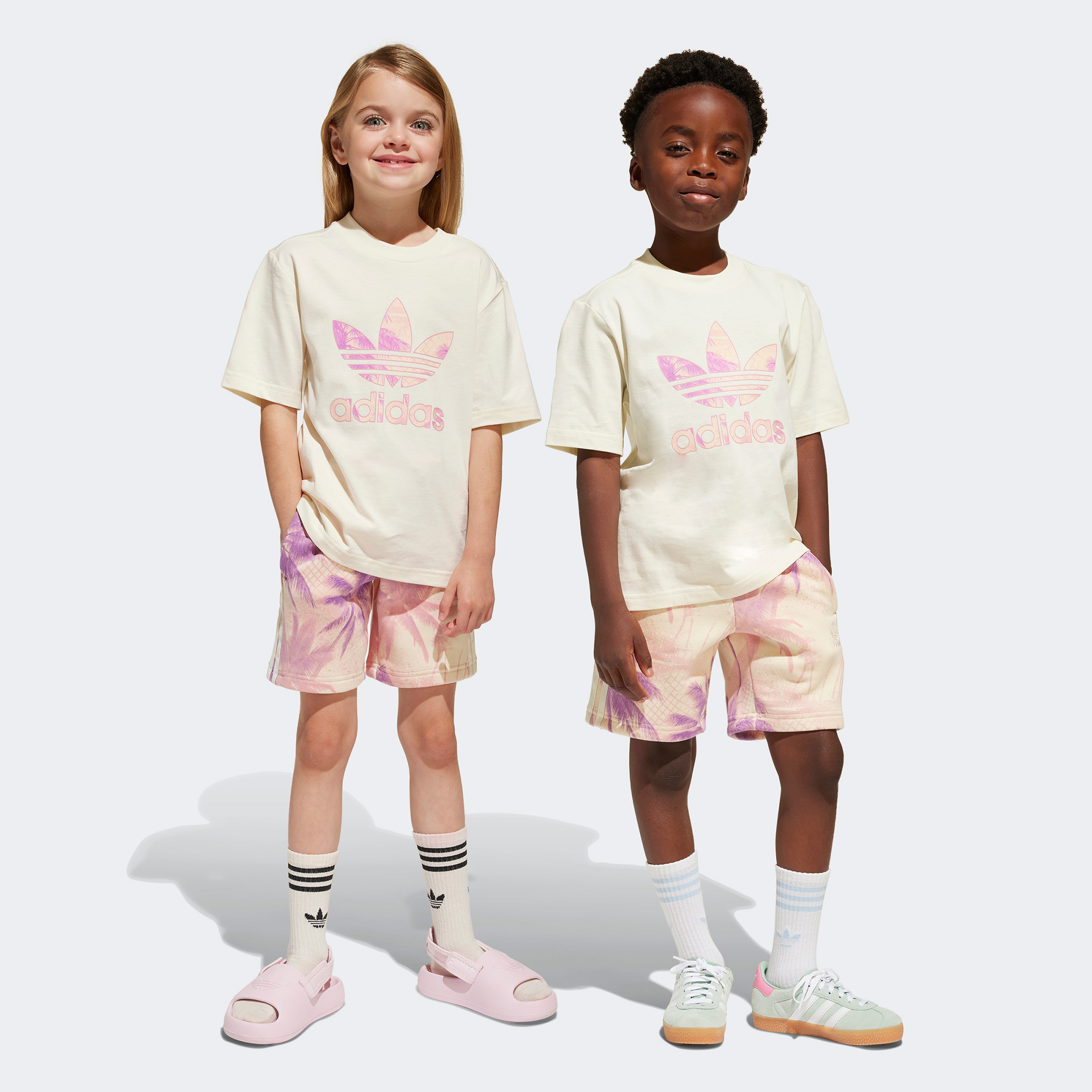 adidas Tee Bej Çocuk Şort Tişört Takımı