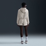 Nike Sportswear Club Fleece Cropped Kadın Bej Hoodie