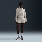 Nike Sportswear Club Fleece Cropped Kadın Bej Hoodie