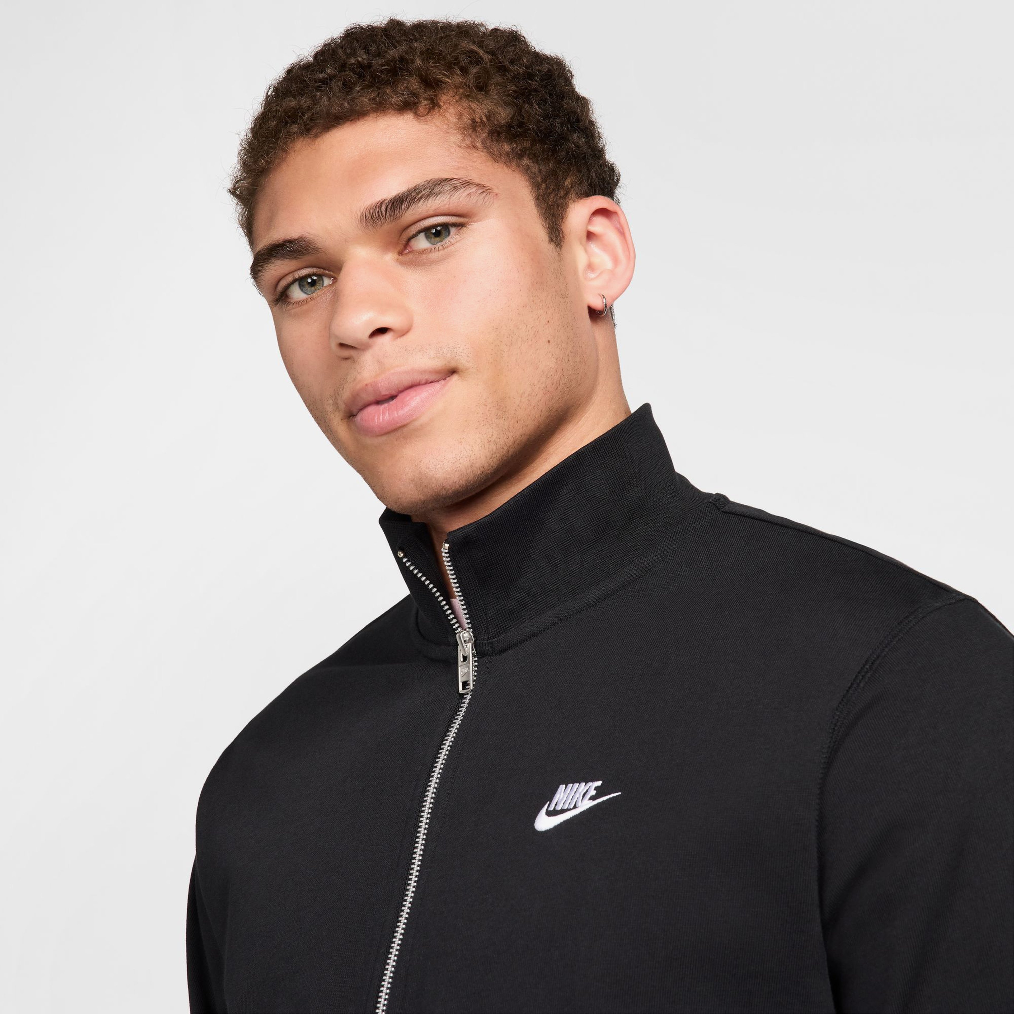 Nike Sportswear Club Erkek Siyah Ceket