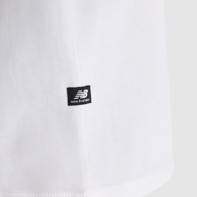New Balance Erkek Beyaz T-Shirt