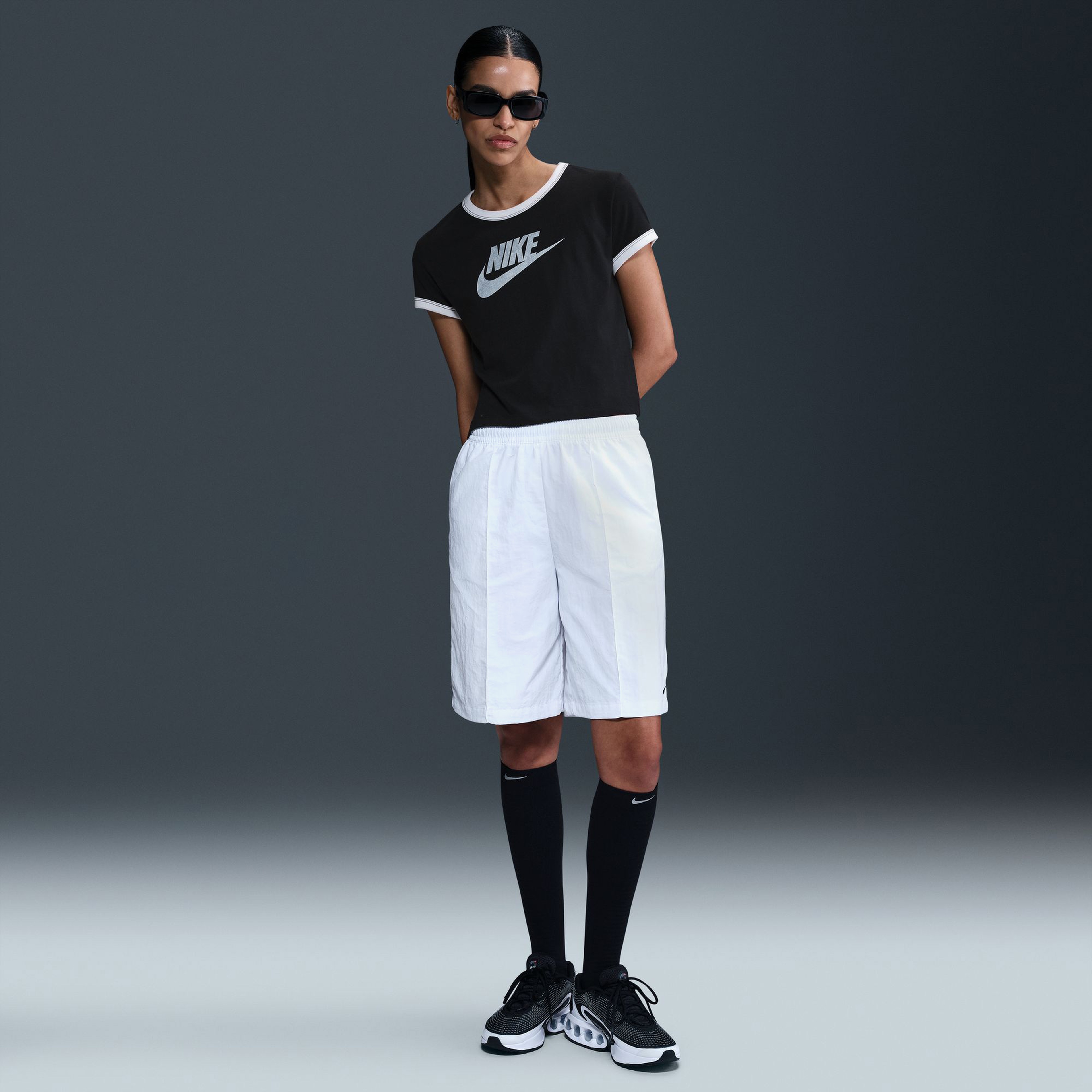 Nike Ringer Kadın Siyah T-Shirt