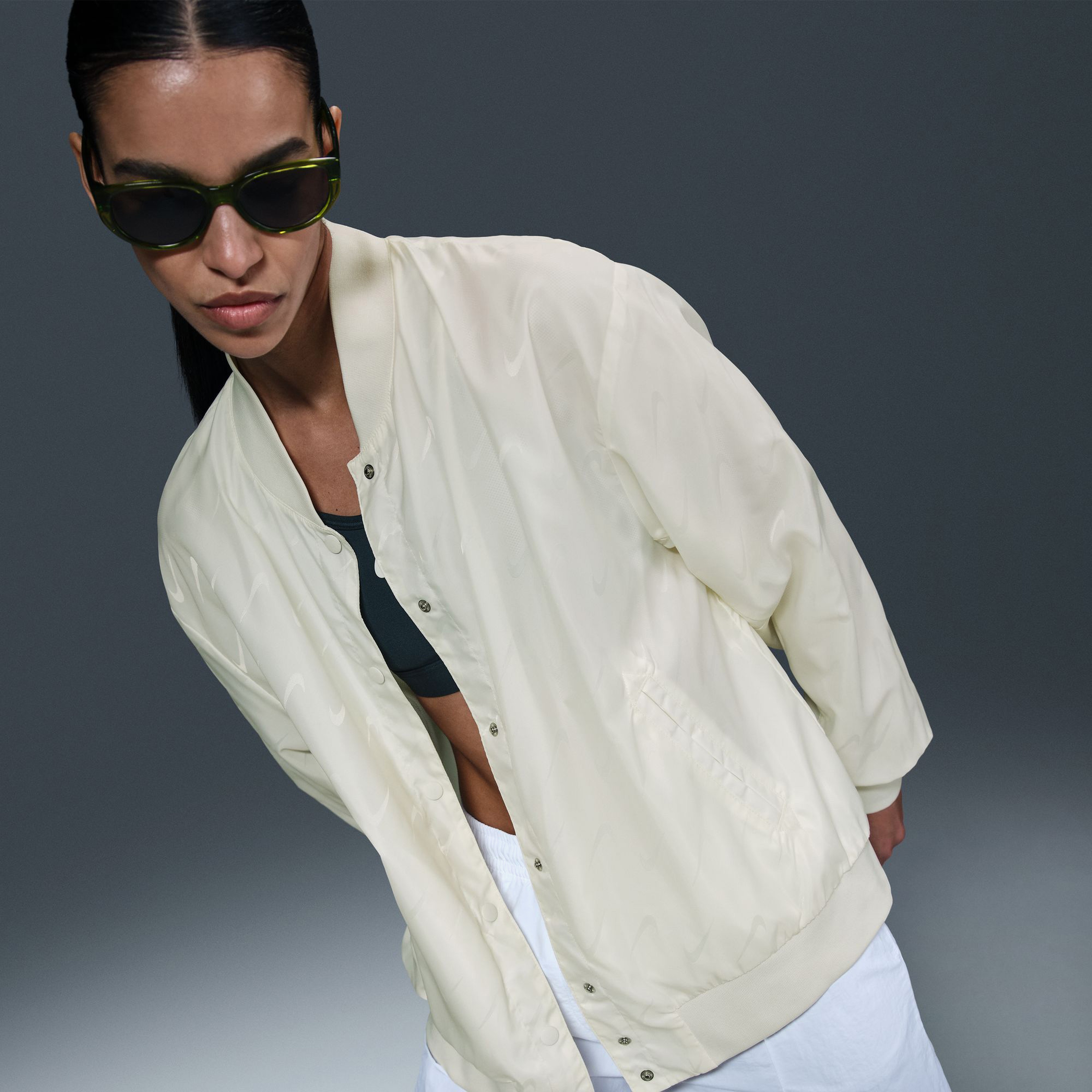 Nike Sportswear Kadın Beyaz Ceket