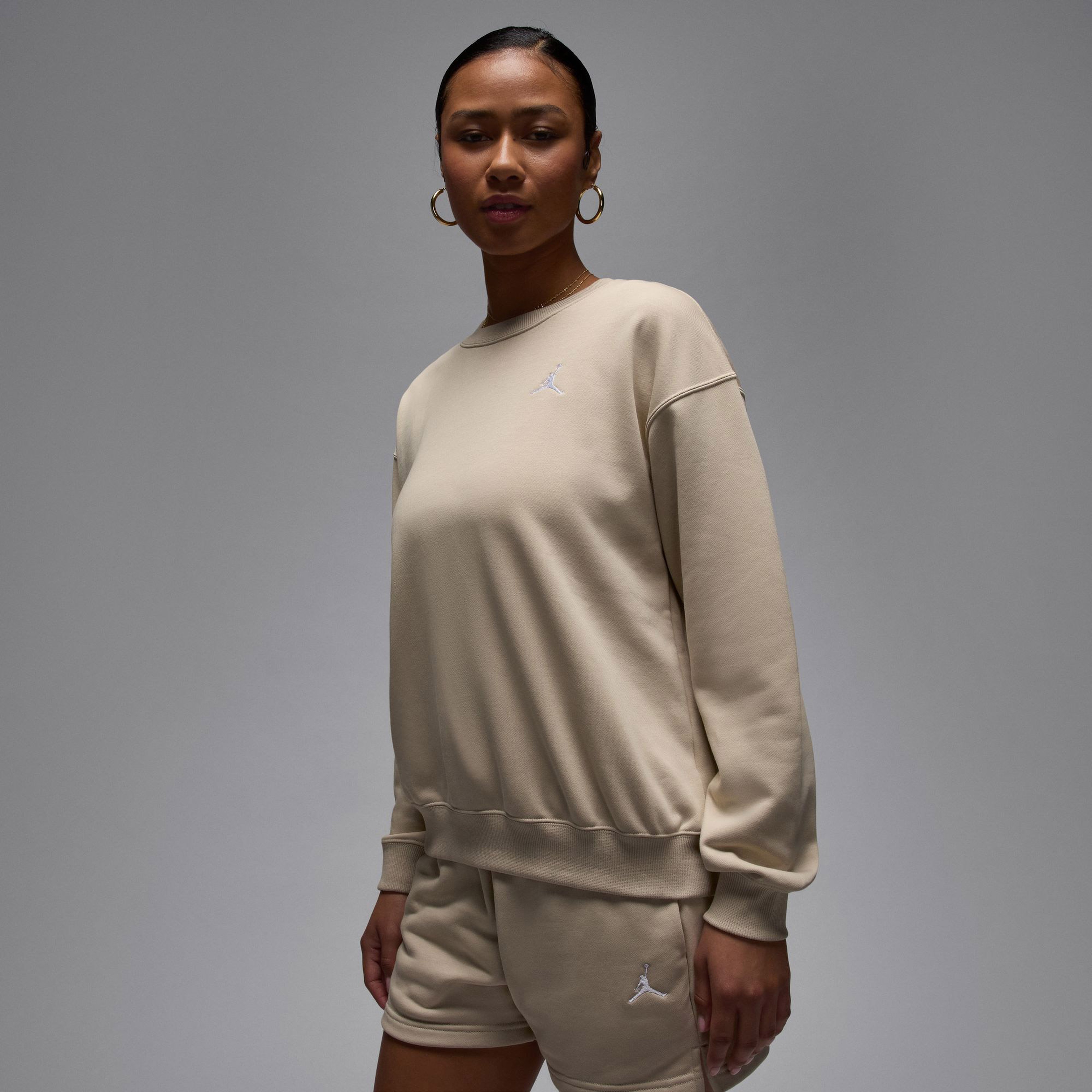 Jordan Brooklyn Fleece Kadın Kahverengi T-Shirt