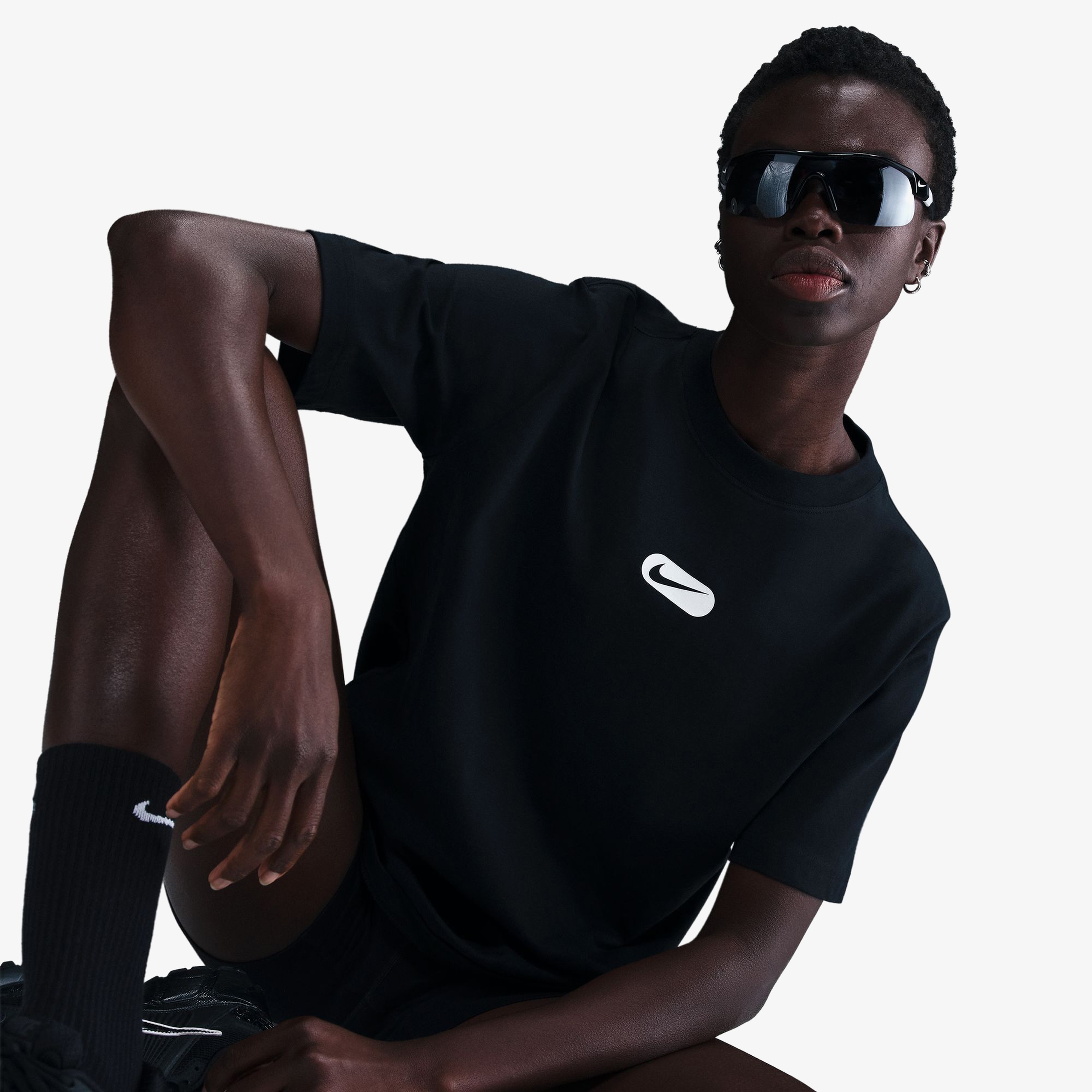 Nike Sportswear Club Kadın Siyah T-Shirt
