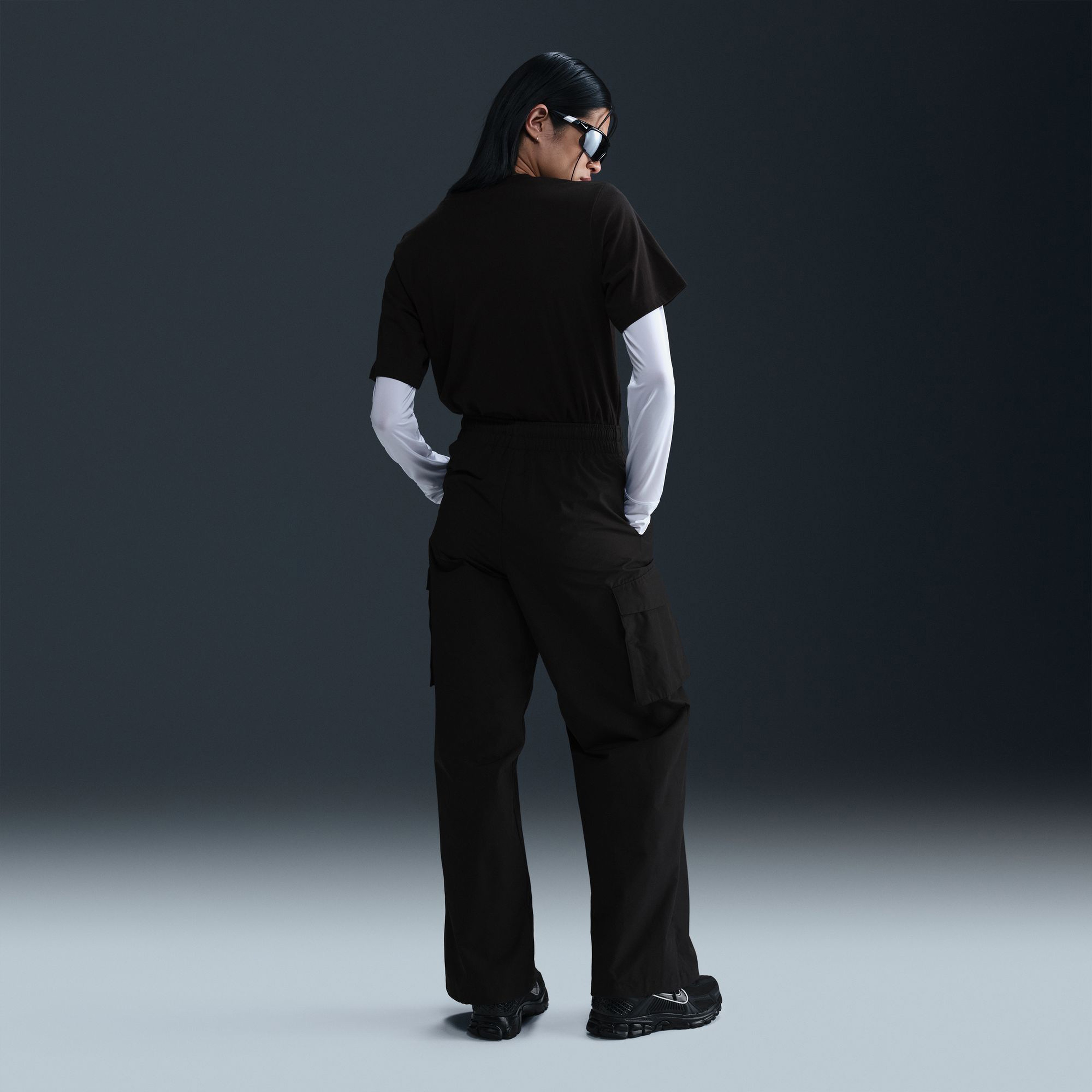 Nike Sportswear Everything Woven Kadın Siyah Eşofman Altı