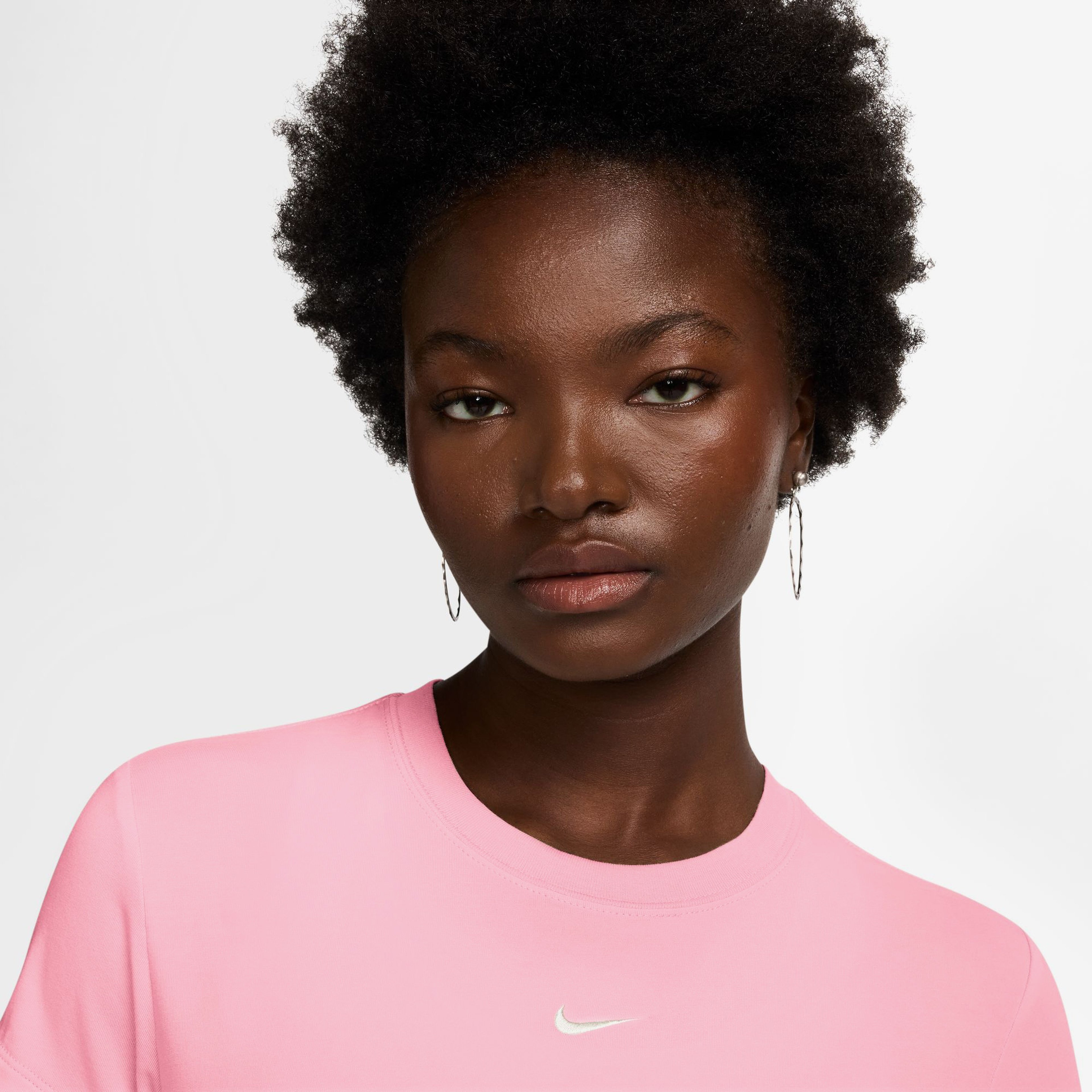 Nike Chill Knit Crop Kadın Pembe T-Shirt