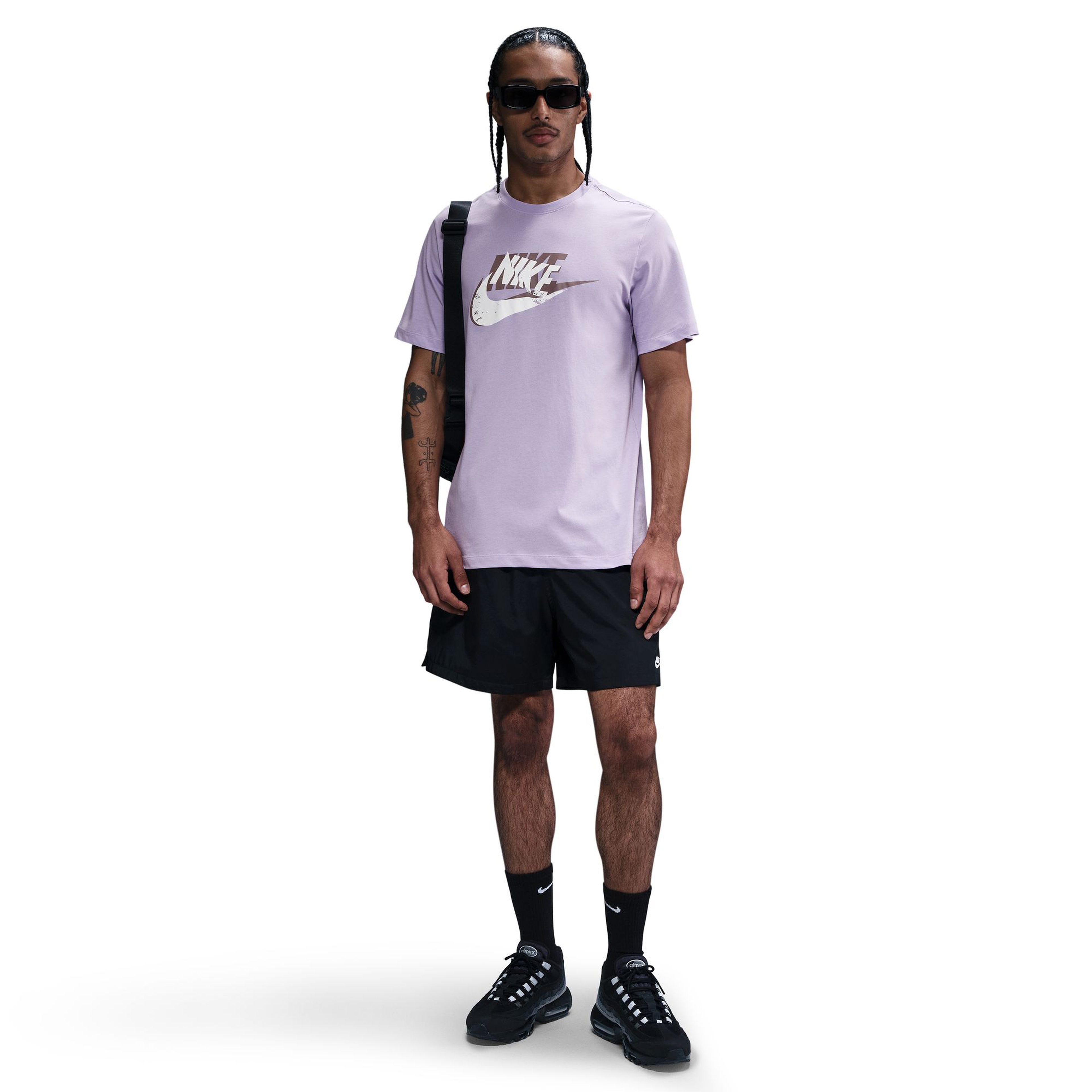 Nike Futura Erkek  Mor T-Shirt