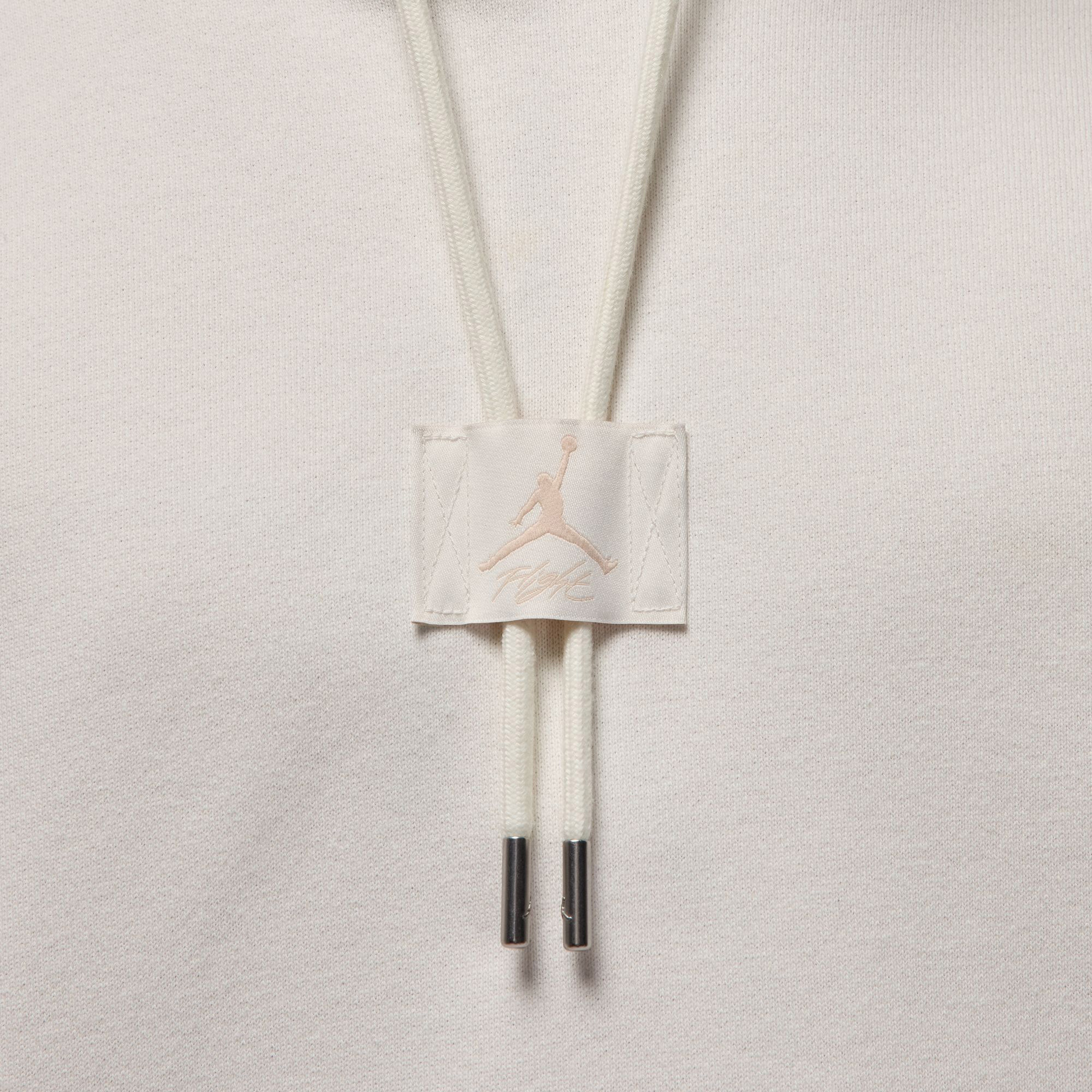 Jordan Flight Fleece Pullover Erkek Beyaz Sweatshirt