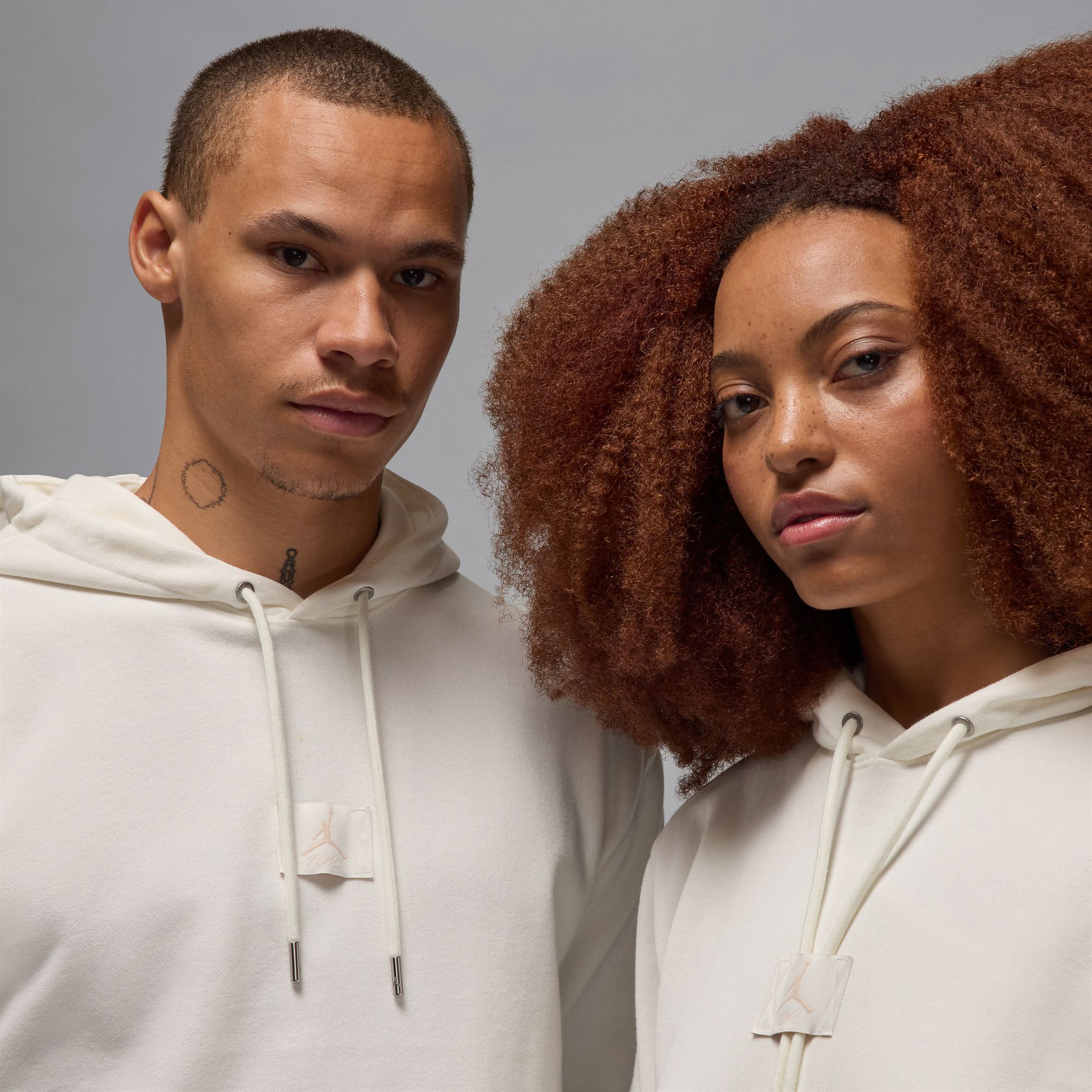 Jordan Flight Fleece Pullover Erkek Beyaz Sweatshirt