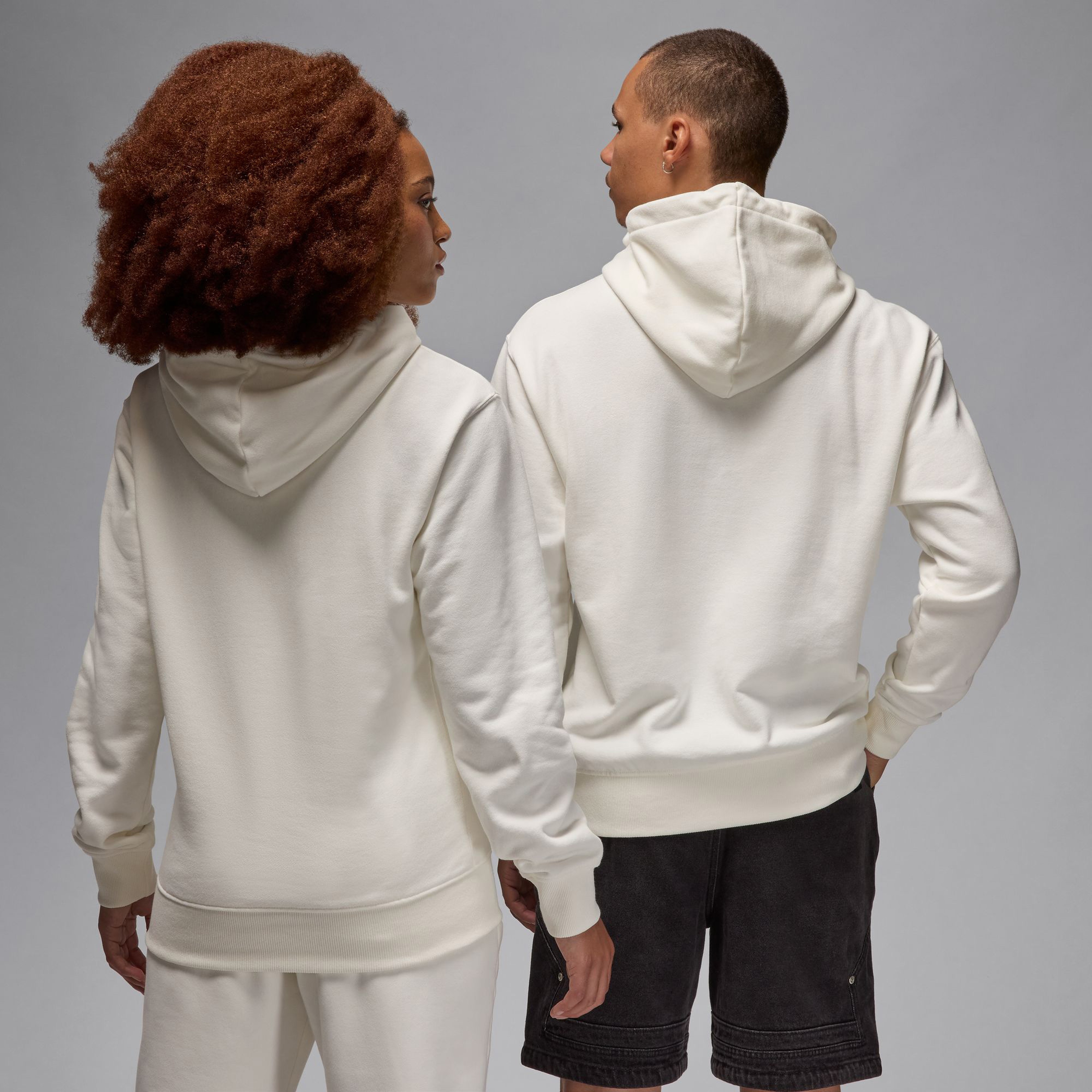 Jordan Flight Fleece Pullover Erkek Beyaz Sweatshirt