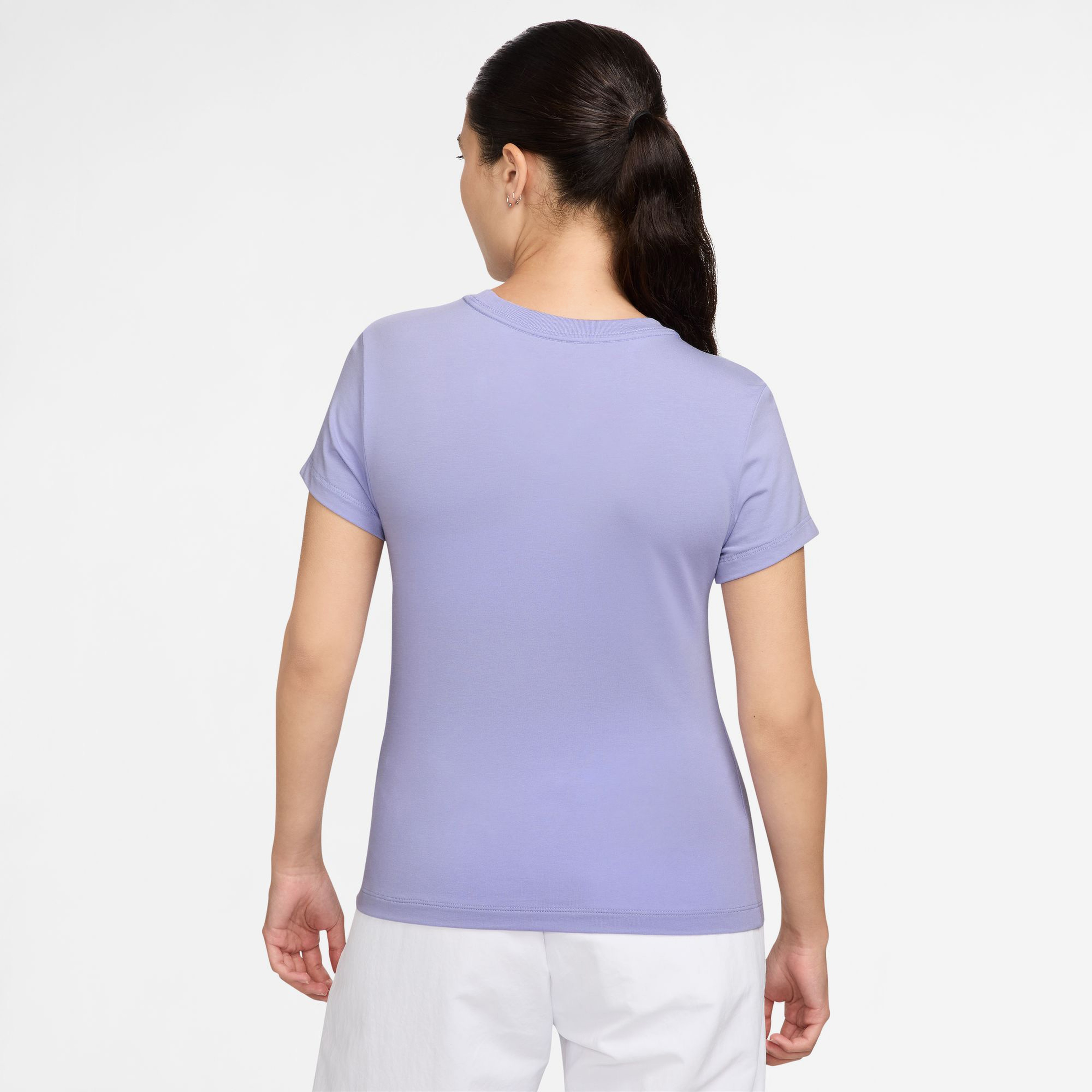 Nike Sportswear Chill Knit Kadın Mor T-Shirt