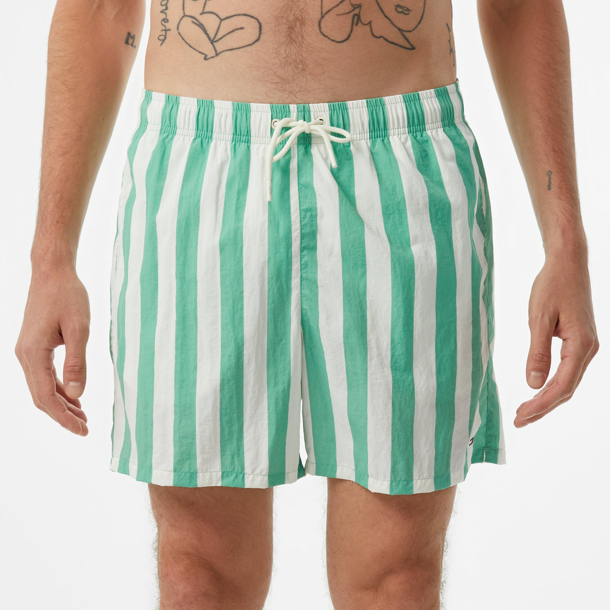 Tommy Hilfiger Medium Drawstring Erkek Yeşil Mayo