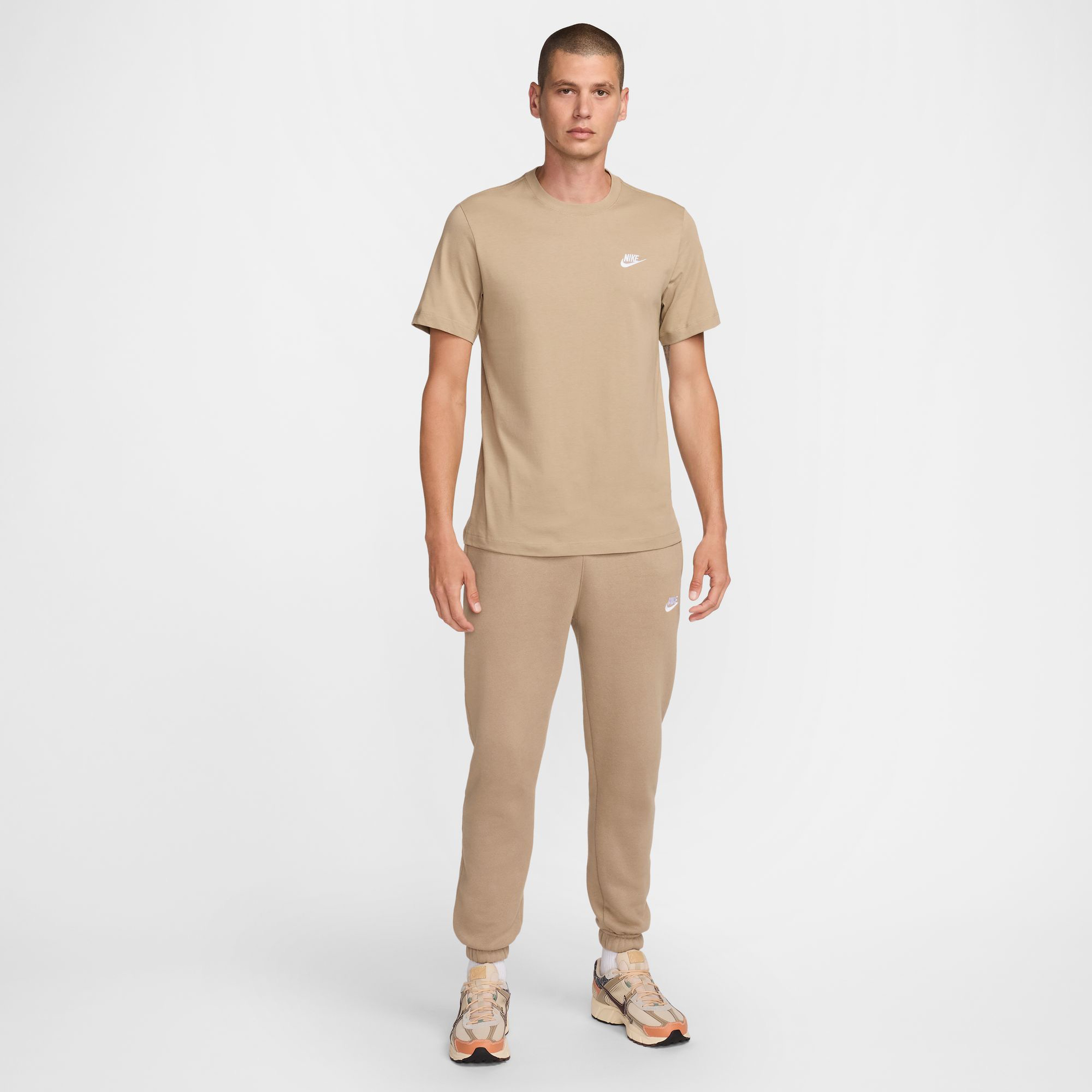 Nike Sportswear Club Erkek Haki T-Shirt