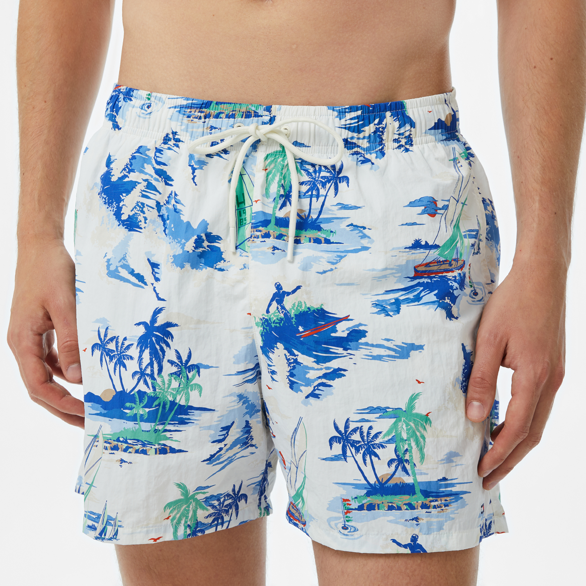 Tommy Hilfiger Medium Drawsting Erkek Bej Mayo