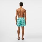 Nautica Erkek Yeşil Regular Fit Desenli Deniz Şortu