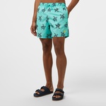 Nautica Erkek Yeşil Regular Fit Desenli Deniz Şortu