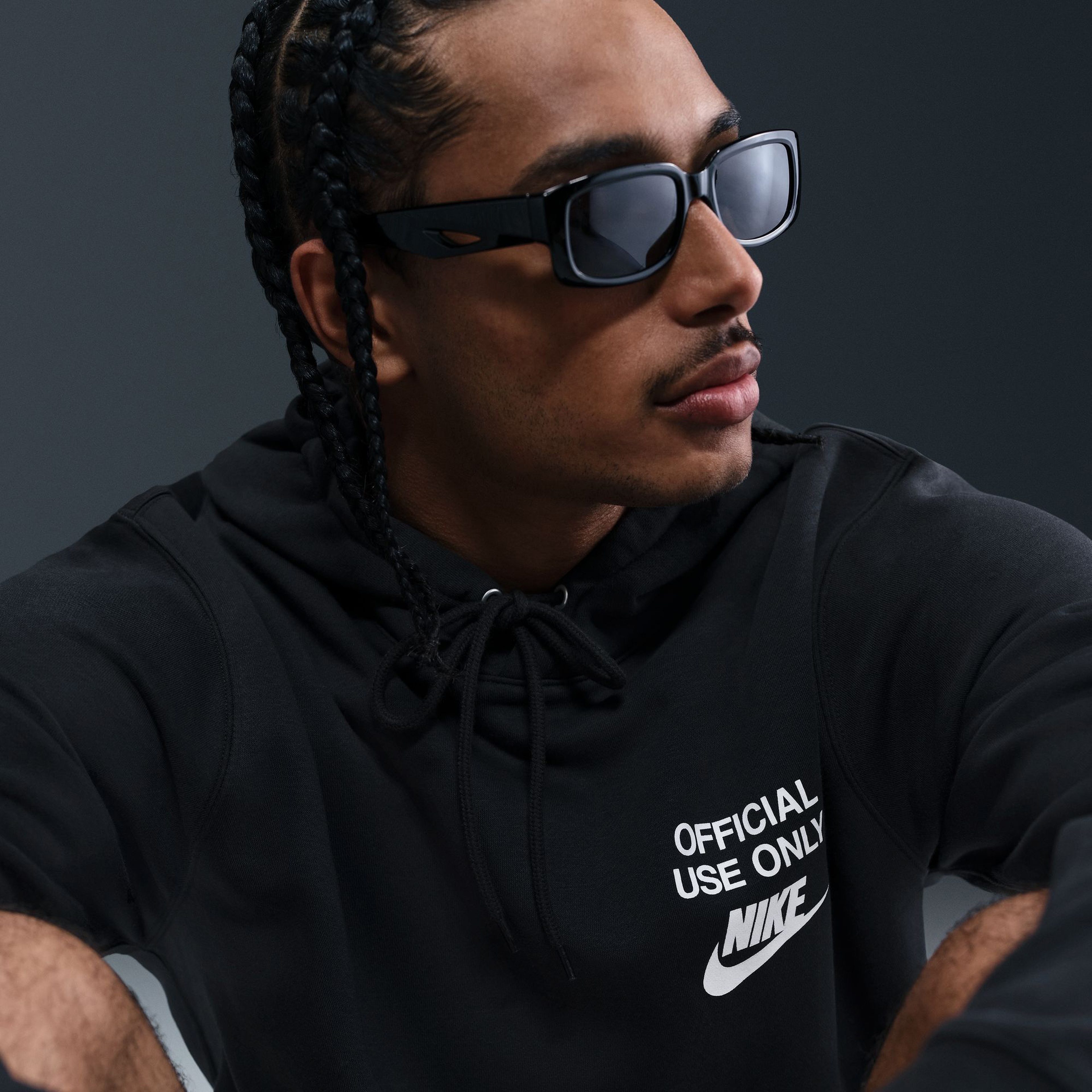 Nike Club Official Erkek Siyah Hoodie