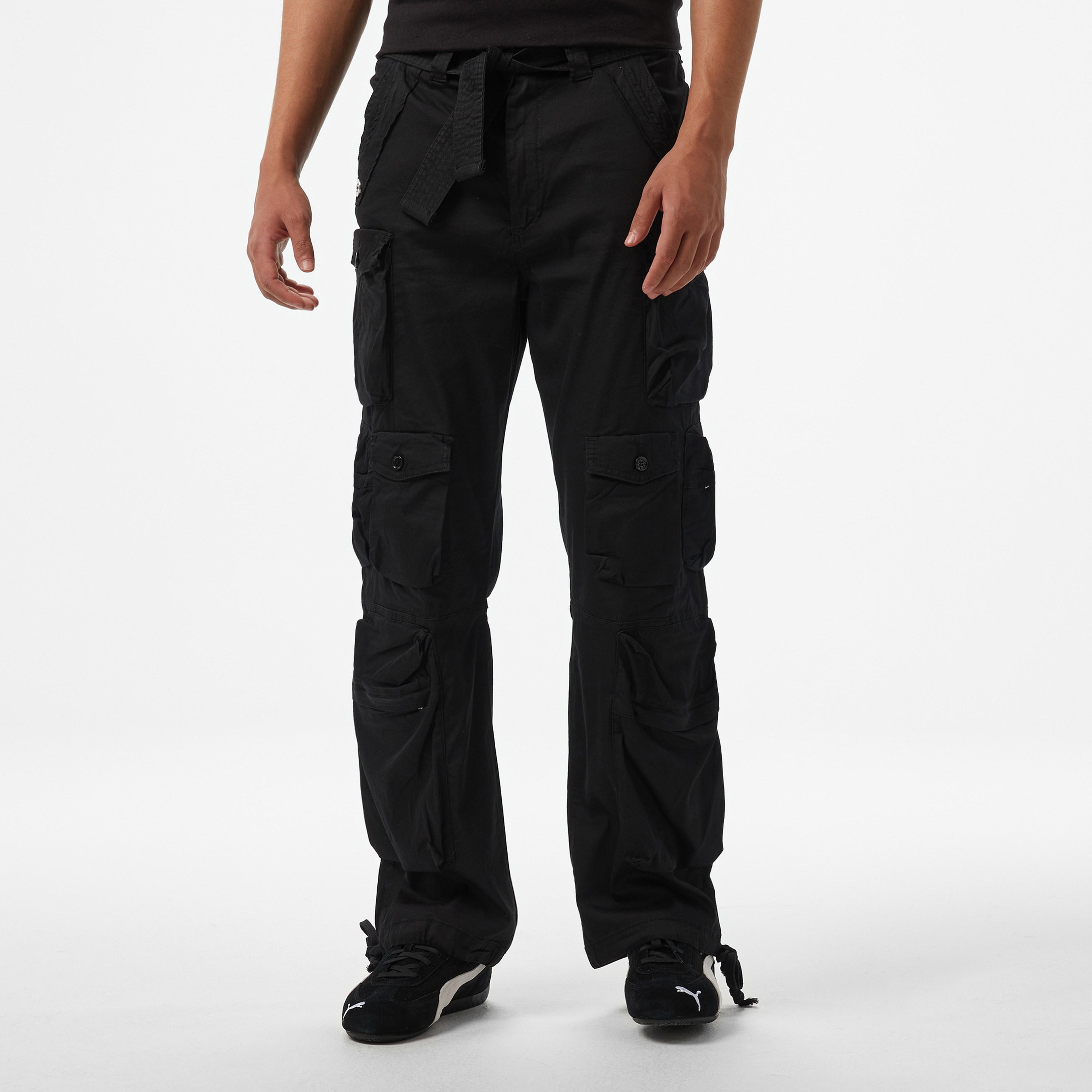 Story of Angels Dream Logo Band Cargo Unisex Siyah Eşofman Altı