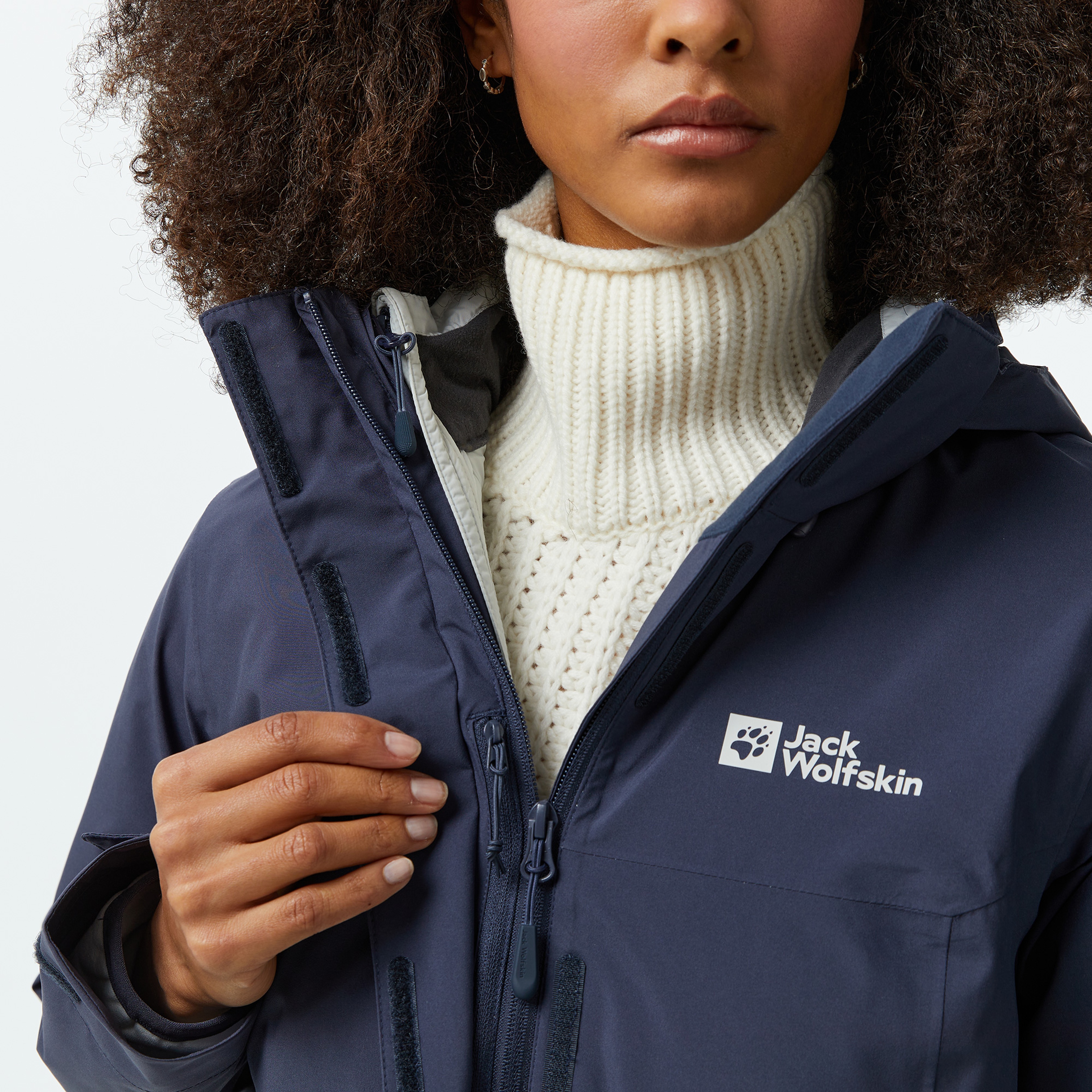 Jack Wolfskin Texapore 3İn1 Kadın Gri Ceket