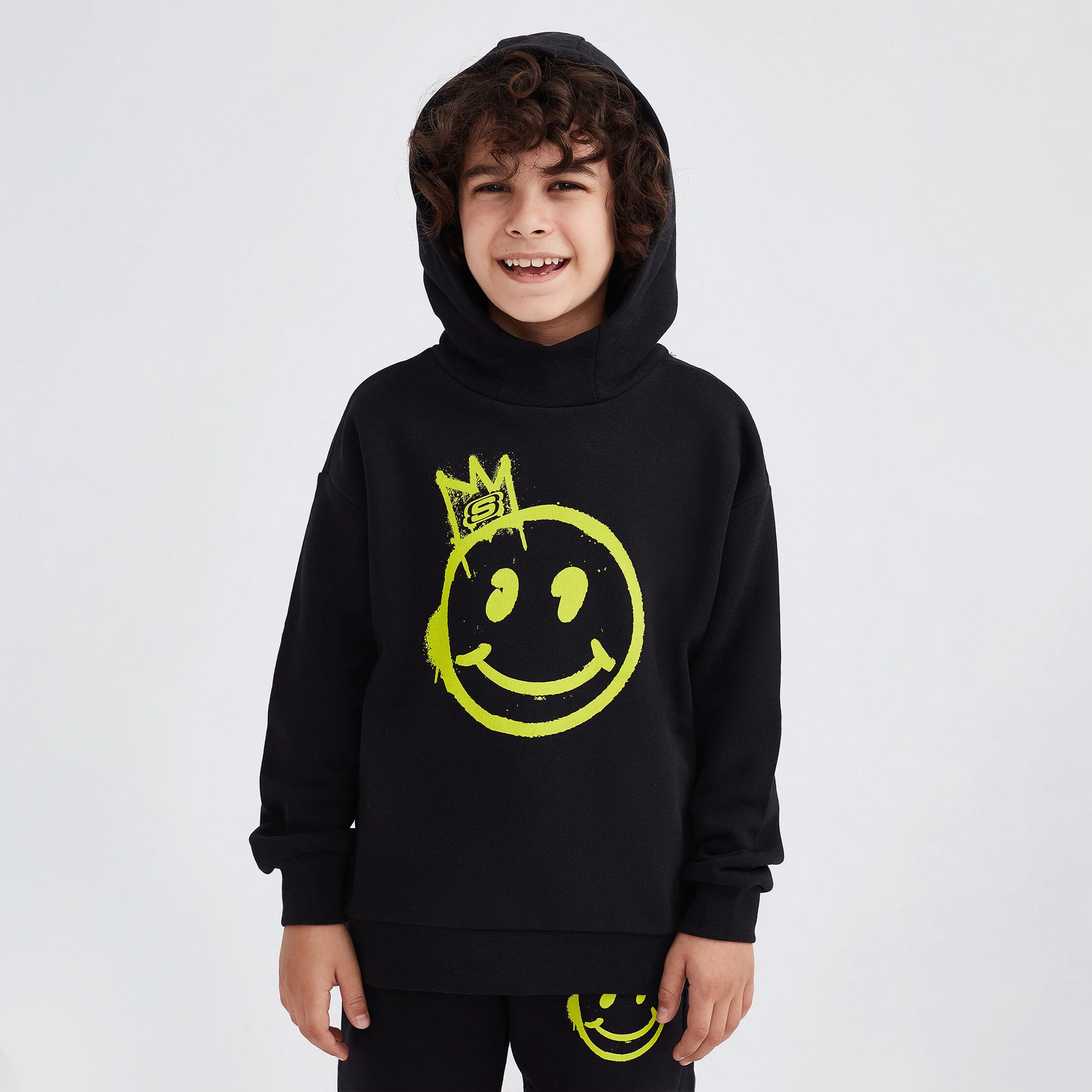 Skechers Classic Çocuk Siyah Sweatshirt