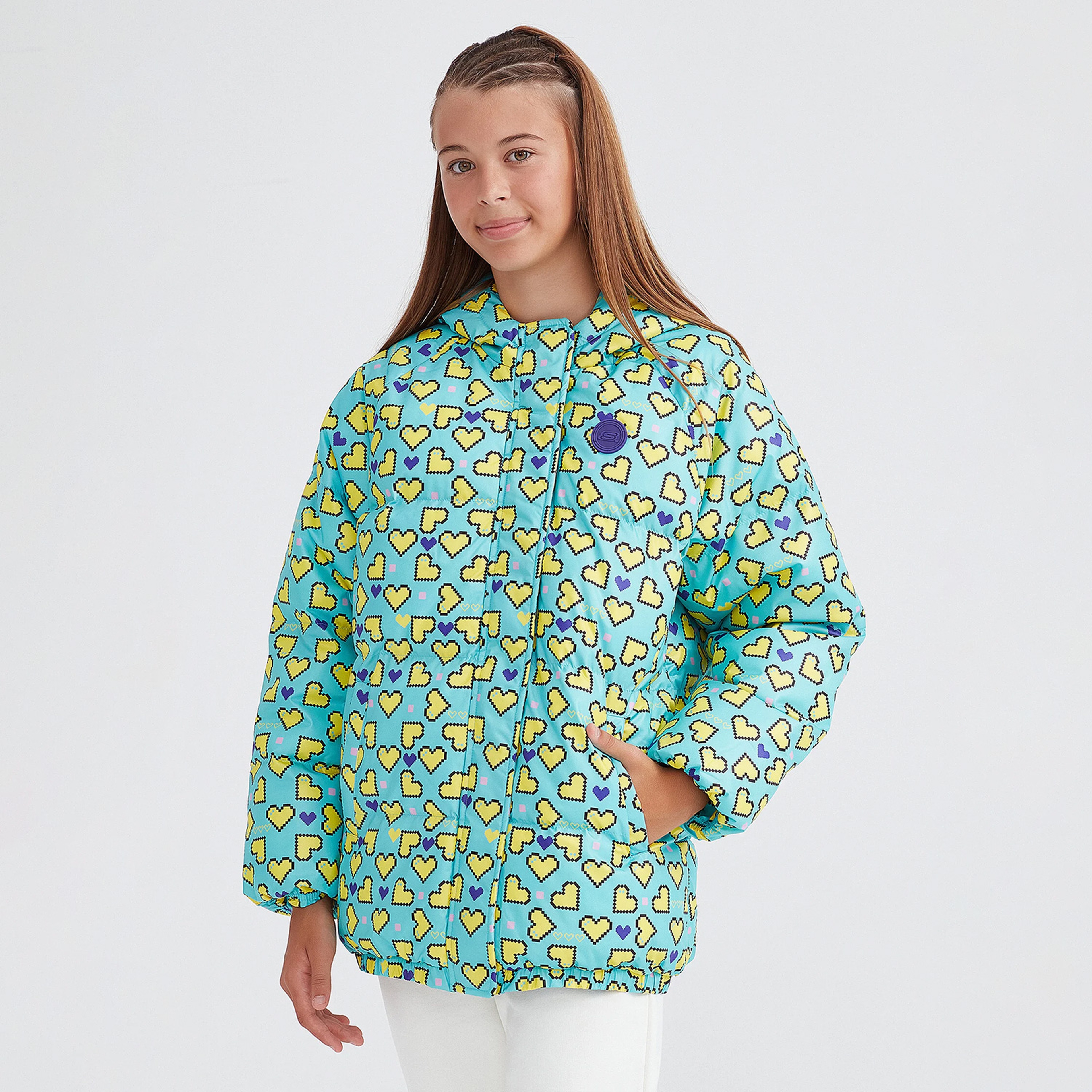 Skechers Classic Çocuk Mavi Ceket