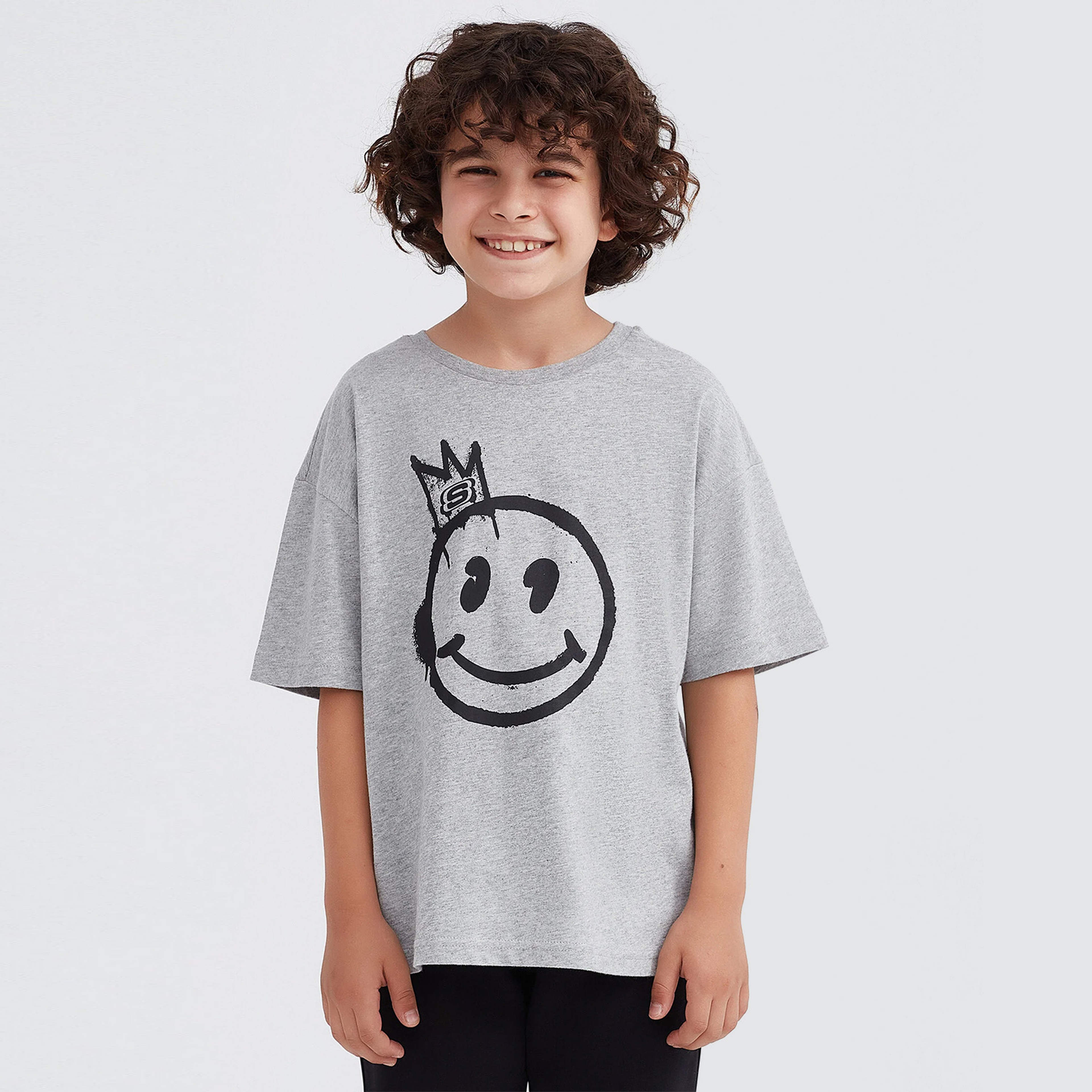 Skechers Classic Çocuk Gri T-Shirt