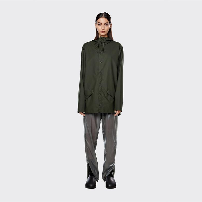 Rains Waterproof Unisex Yeşil Yağmurluk
