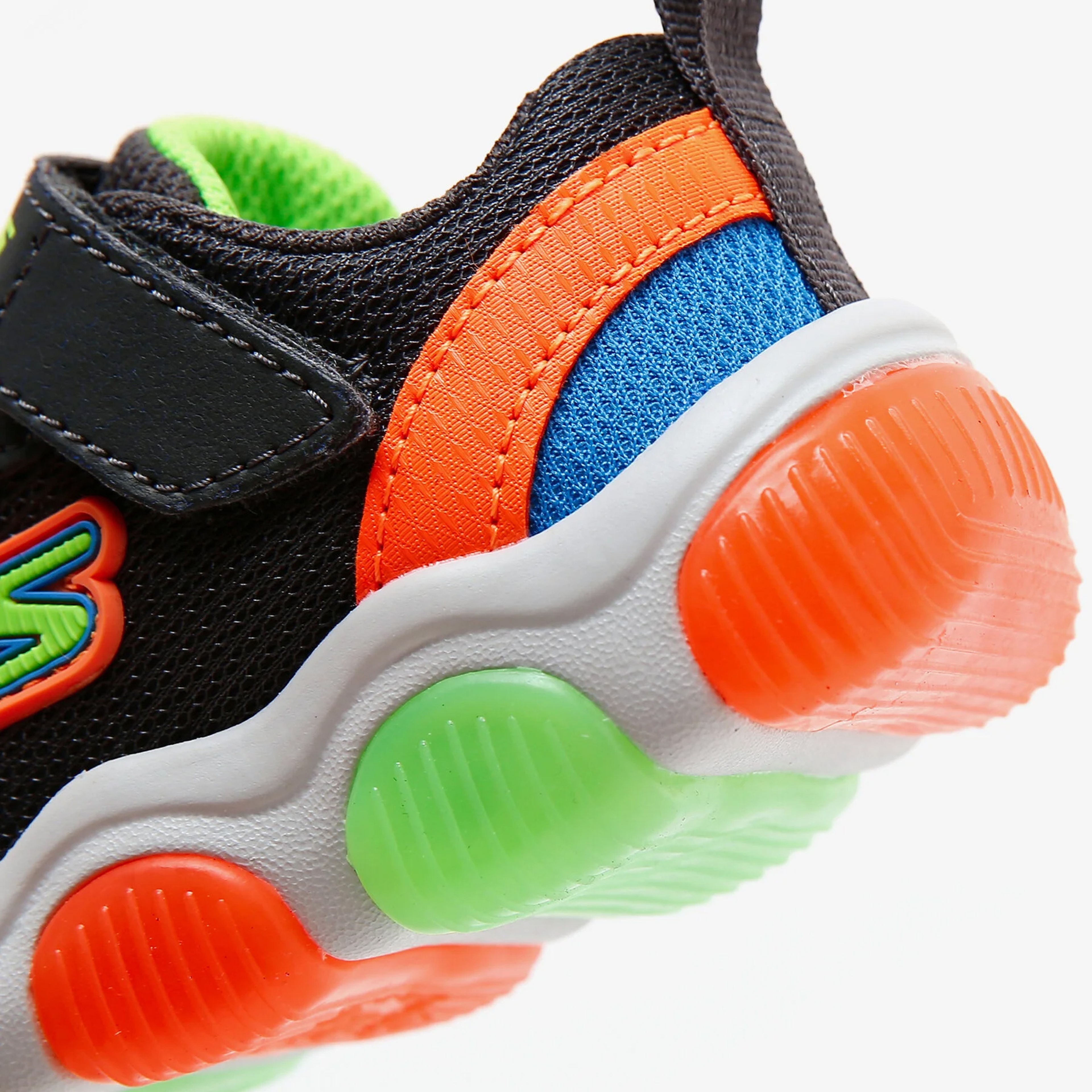 Skechers Mighty Glow Bebek Gri Spor Ayakkabı